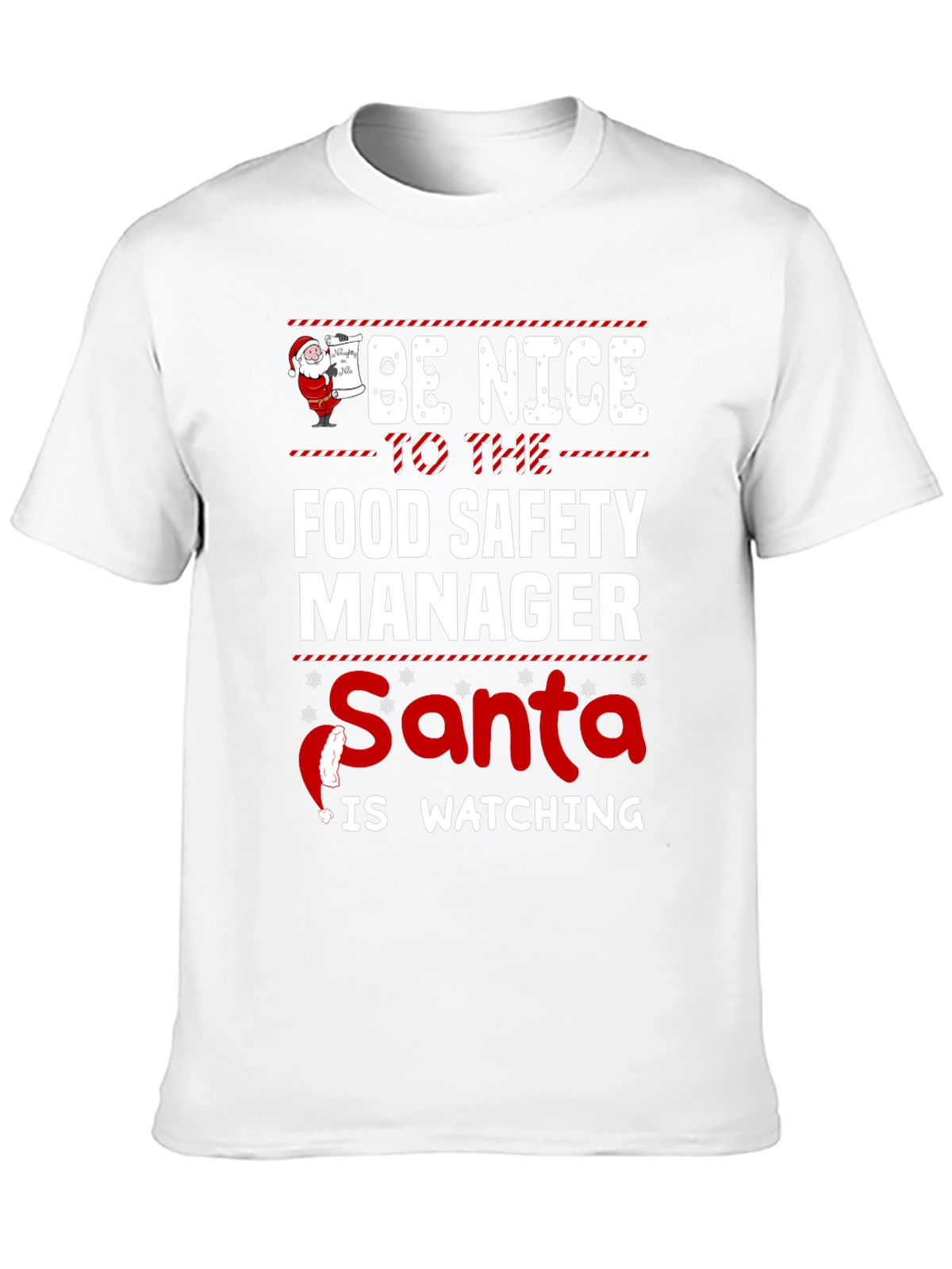 Food Safety Manager Santa T-Shirt