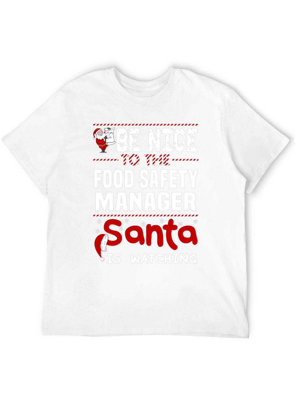 Food Safety Manager Santa T-Shirt