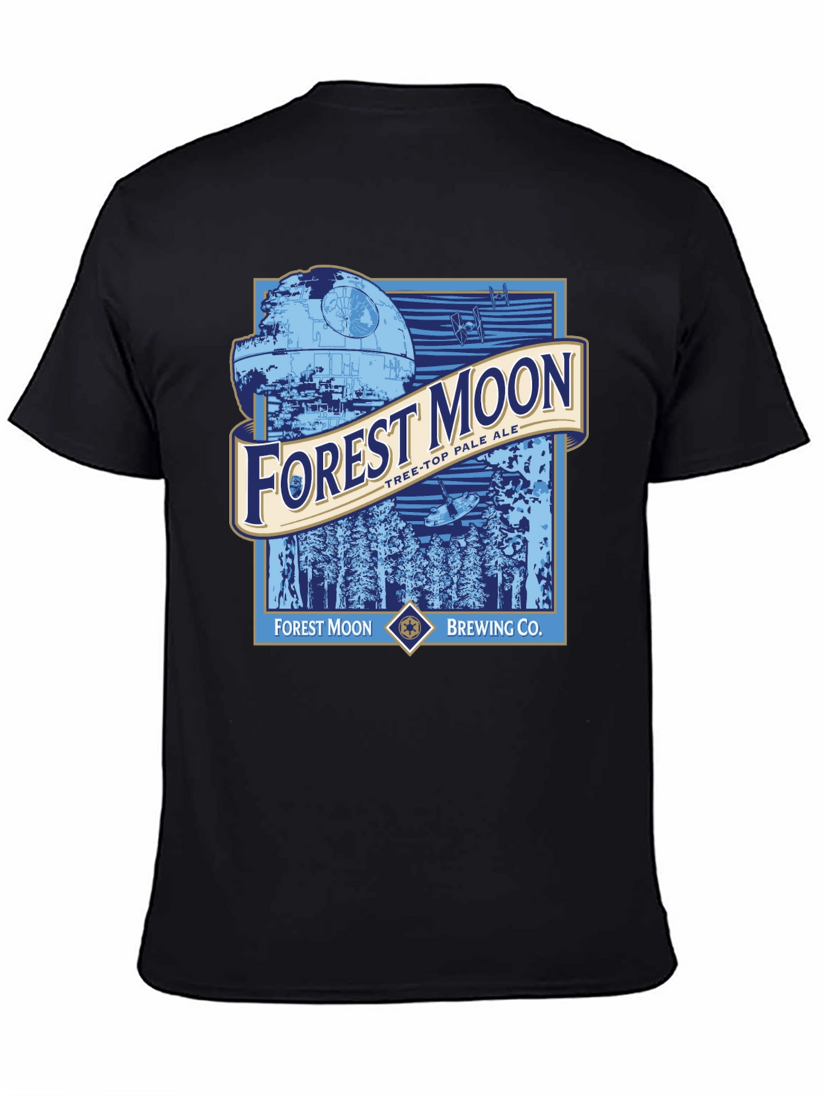 Forest Moon Brewing Star Wars Black T-Shirt