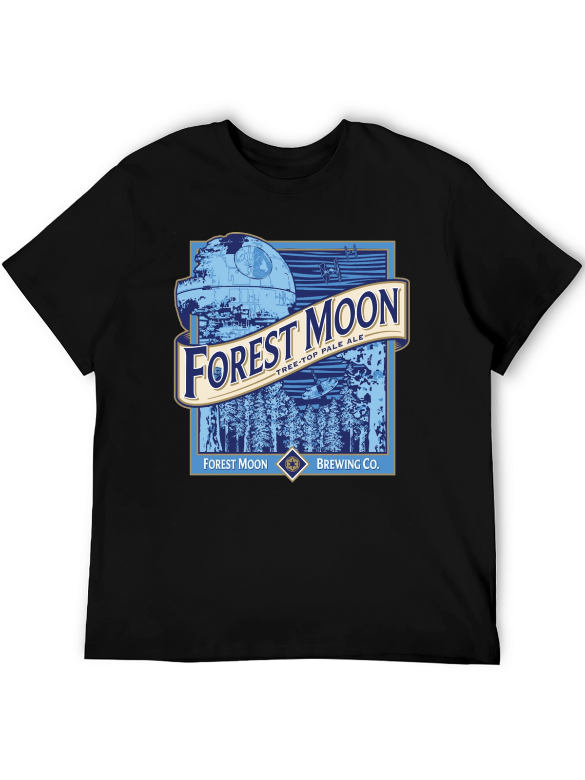 Forest Moon Brewing Star Wars Black T-Shirt