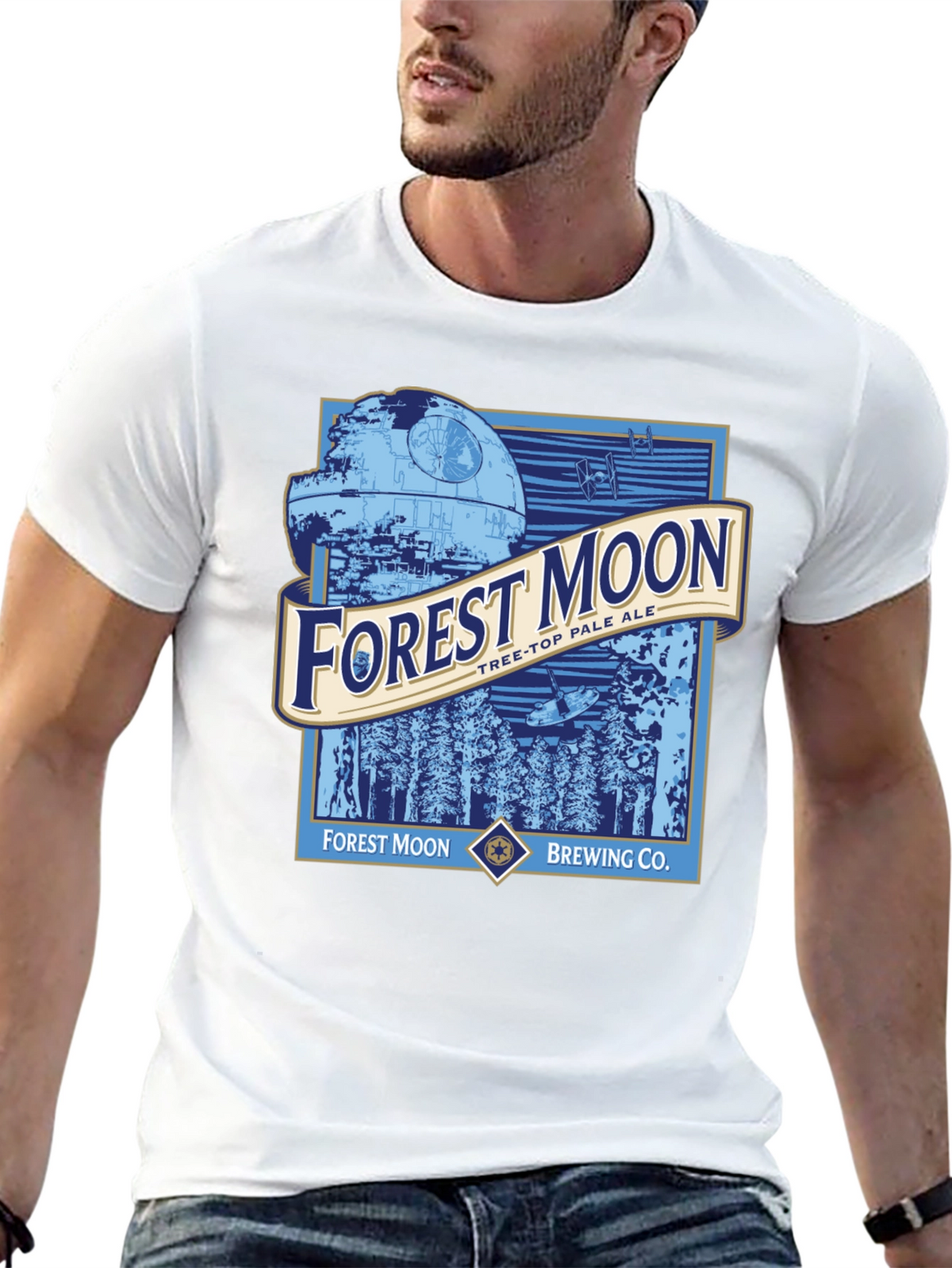 Forest Moon Brewing Star Wars Black T-Shirt