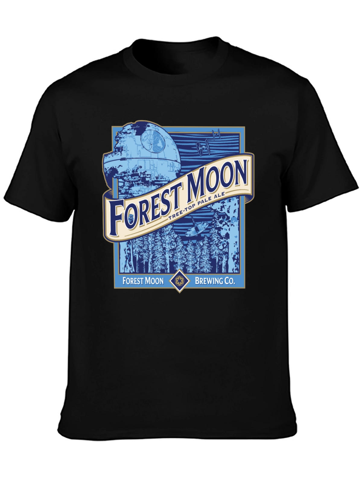 Forest Moon Brewing Star Wars Black T-Shirt