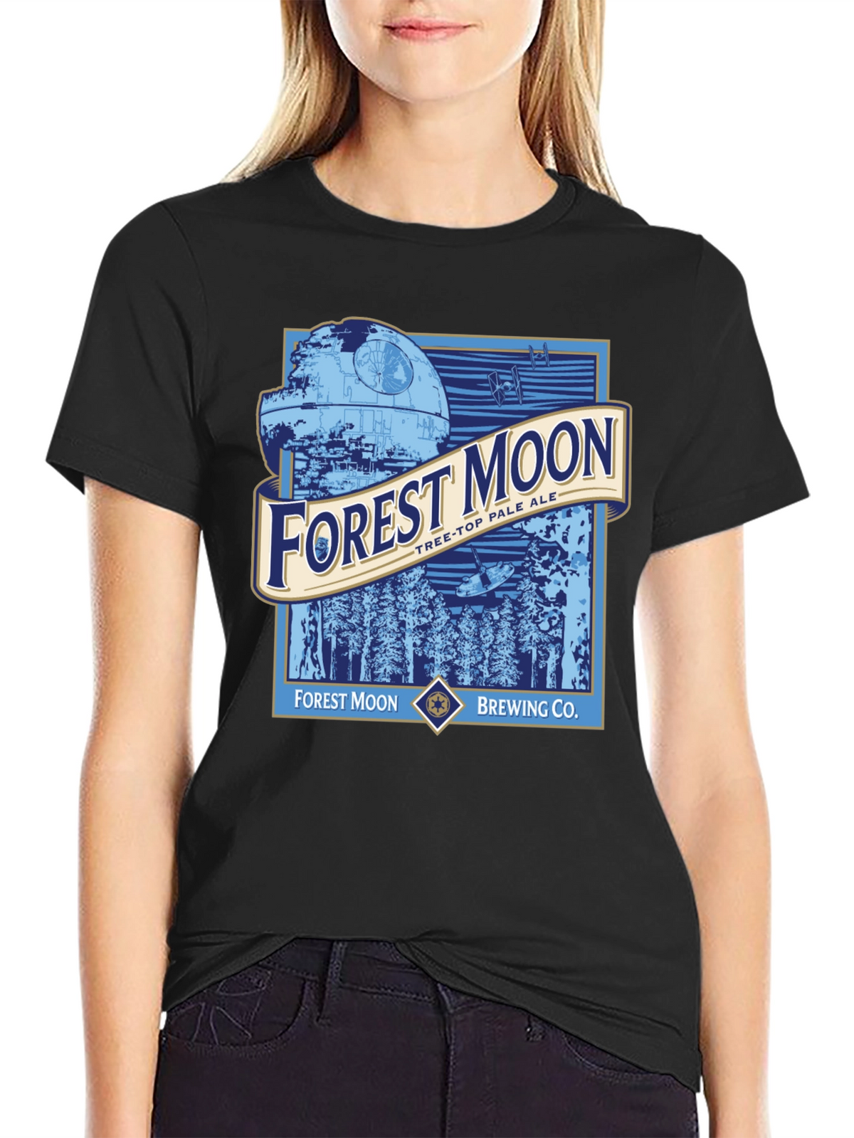 Forest Moon Brewing Star Wars Black T-Shirt
