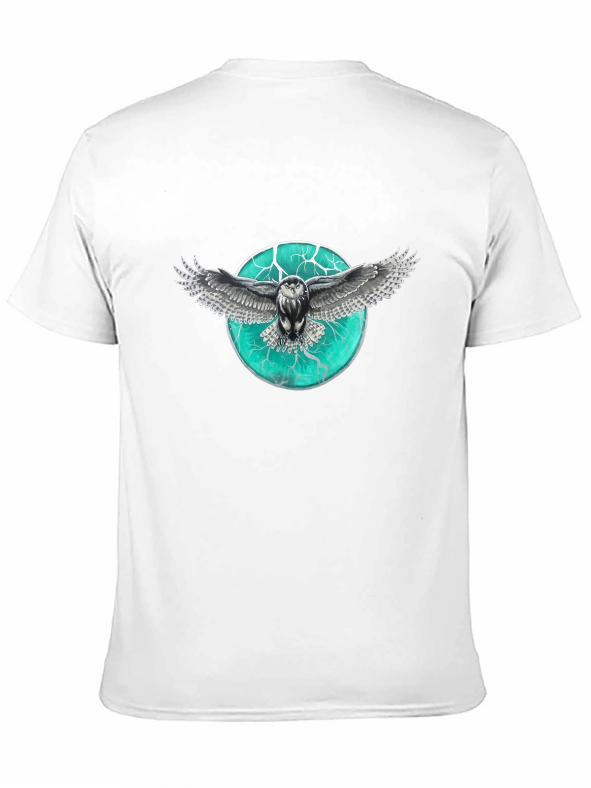 Owl Graphic Print Mens T-Shirt