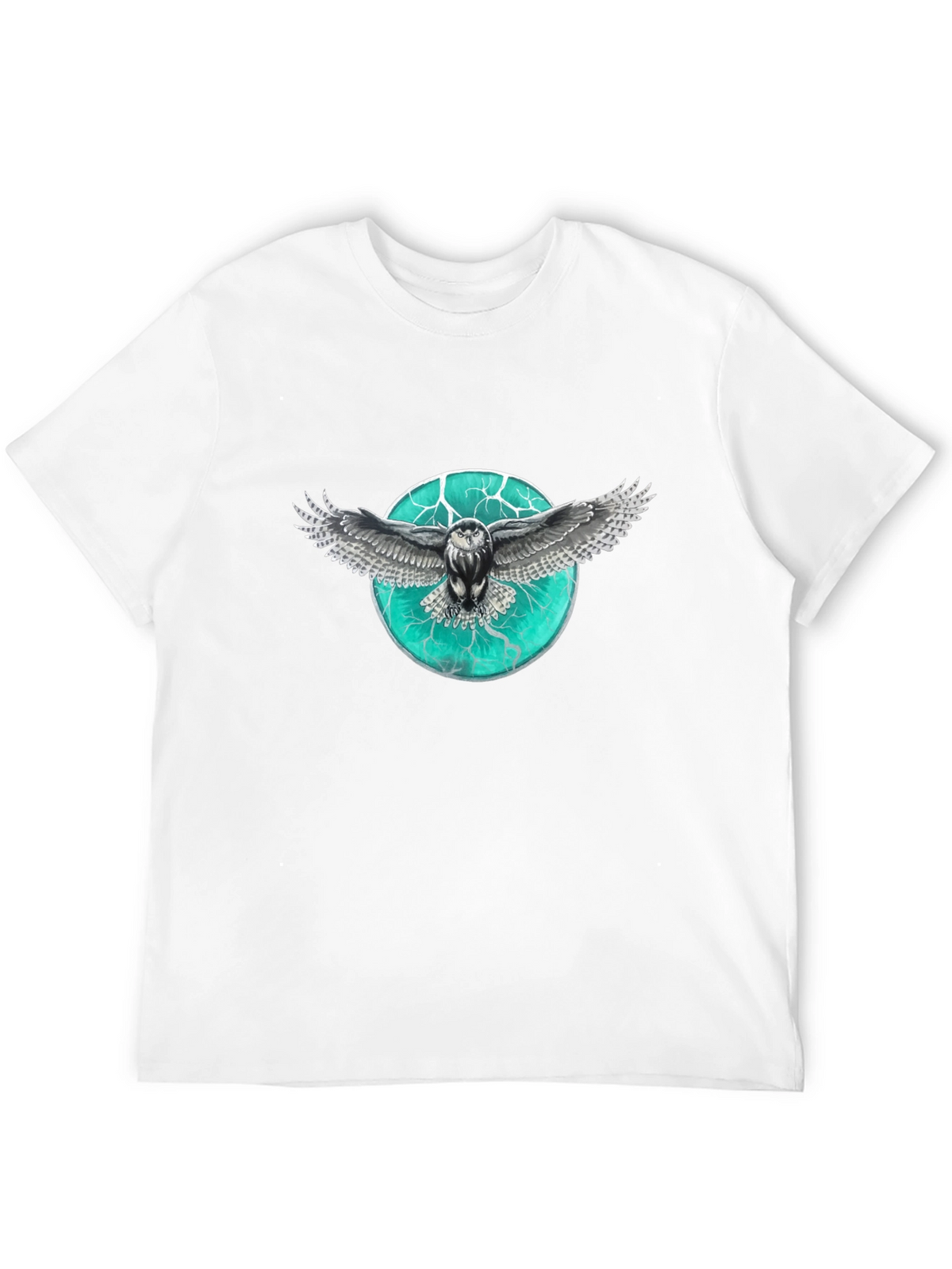 Owl Graphic Print Mens T-Shirt