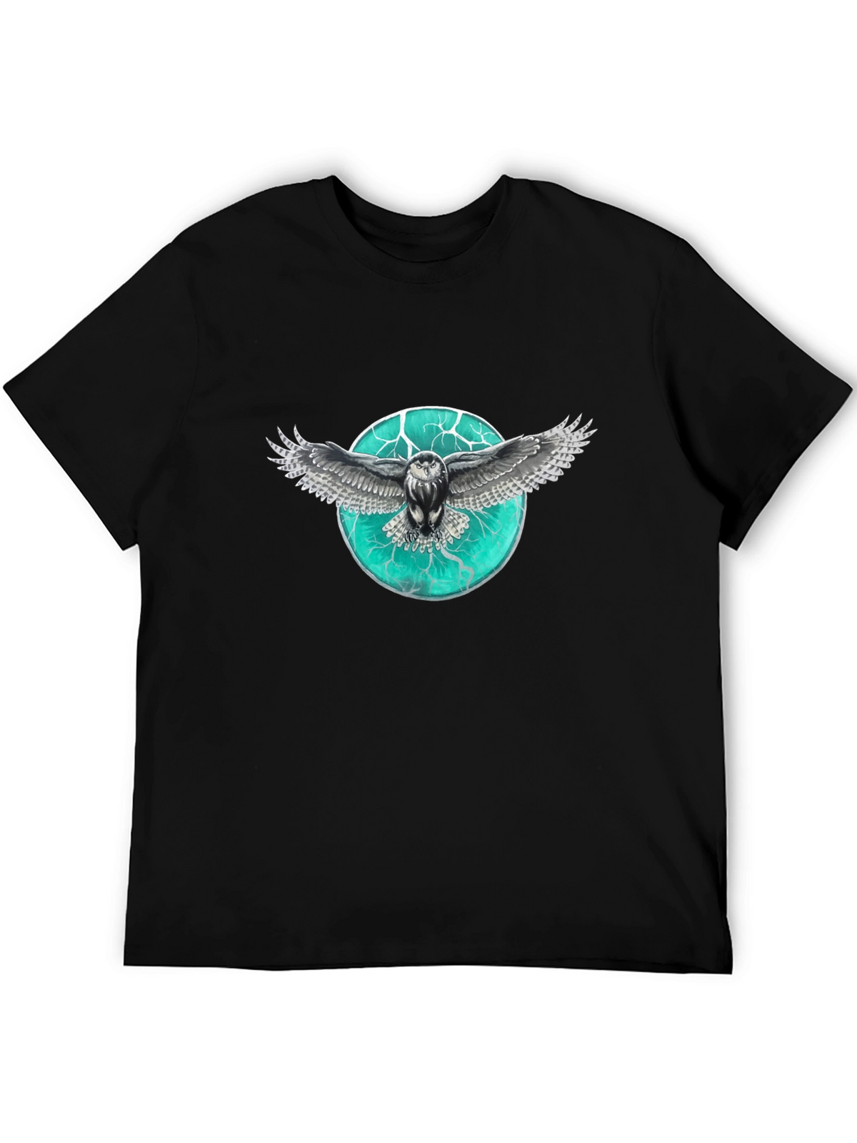 Owl Graphic Print Mens T-Shirt