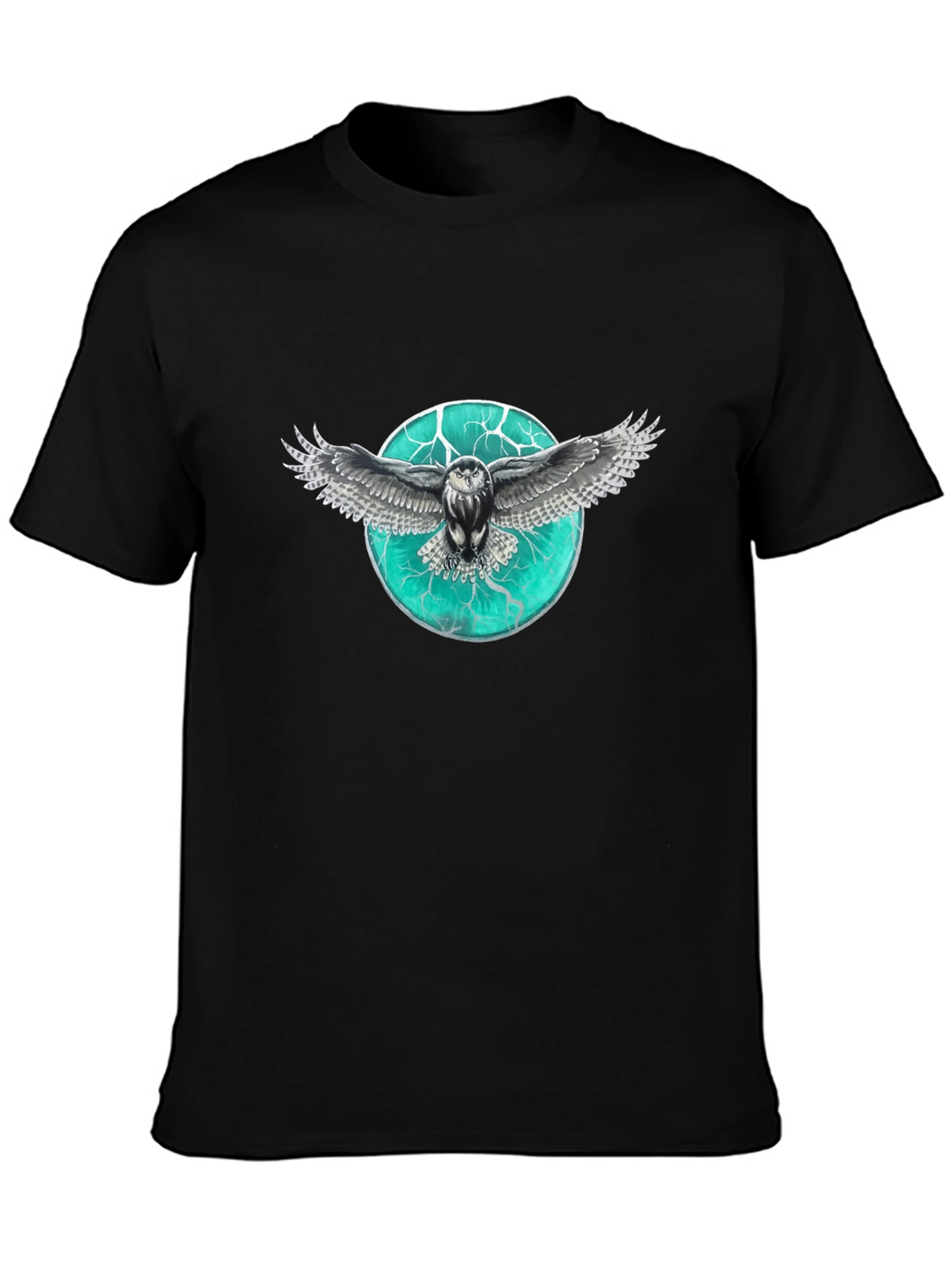 Owl Graphic Print Mens T-Shirt