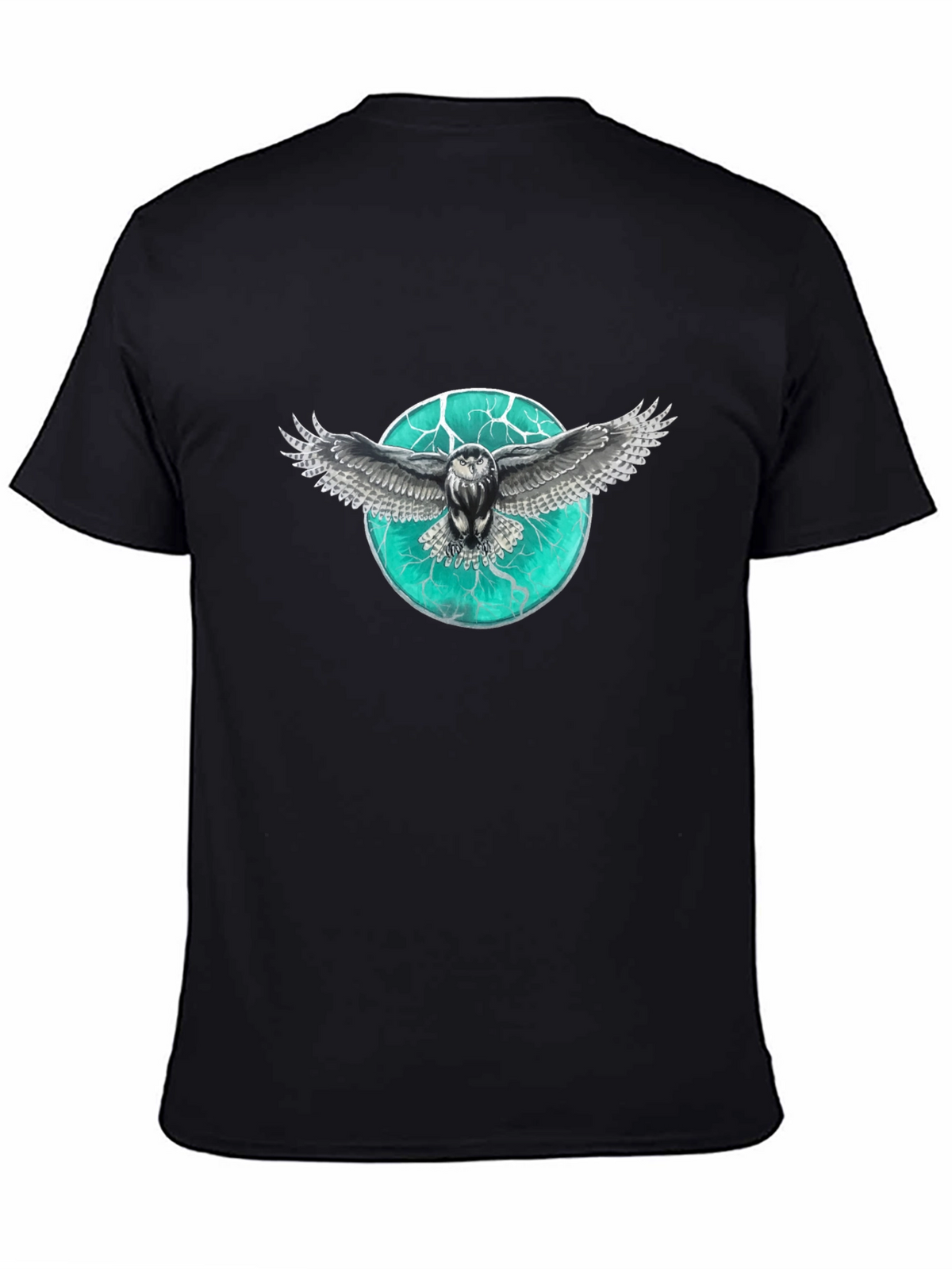 Owl Graphic Print Mens T-Shirt