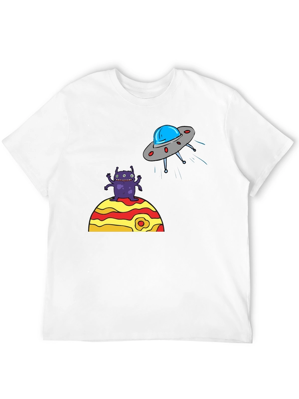 Alien Abduction Graphic Tee - Black