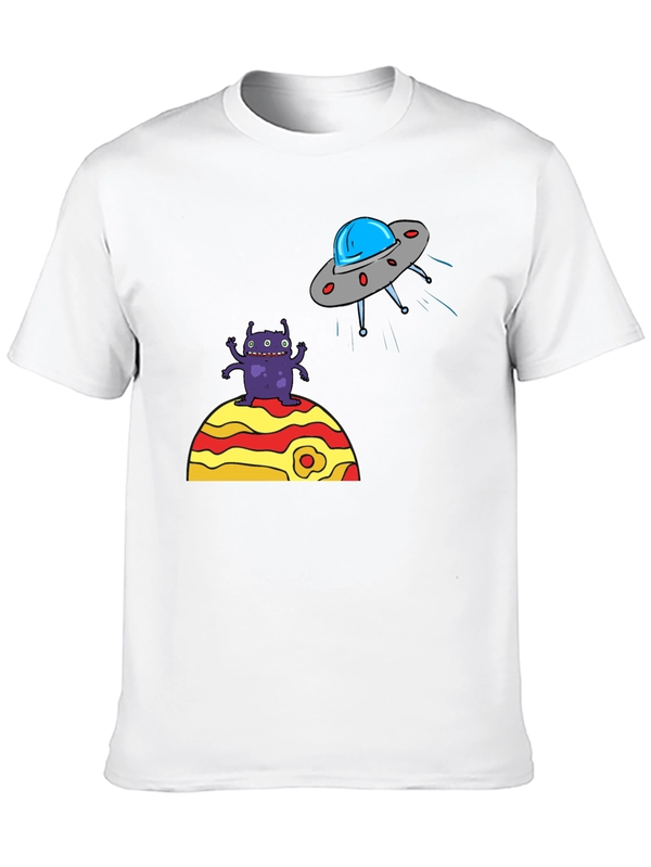 Alien Abduction Graphic Tee - Black