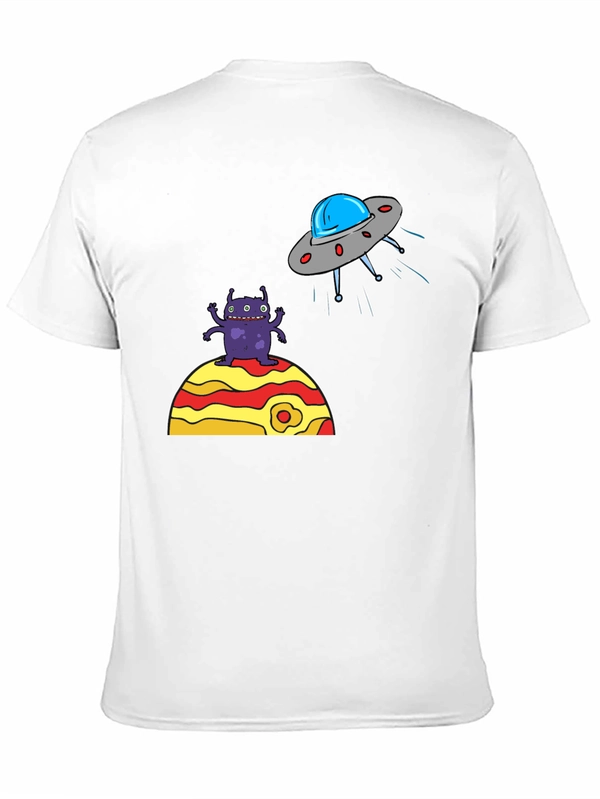 Alien Abduction Graphic Tee - Black