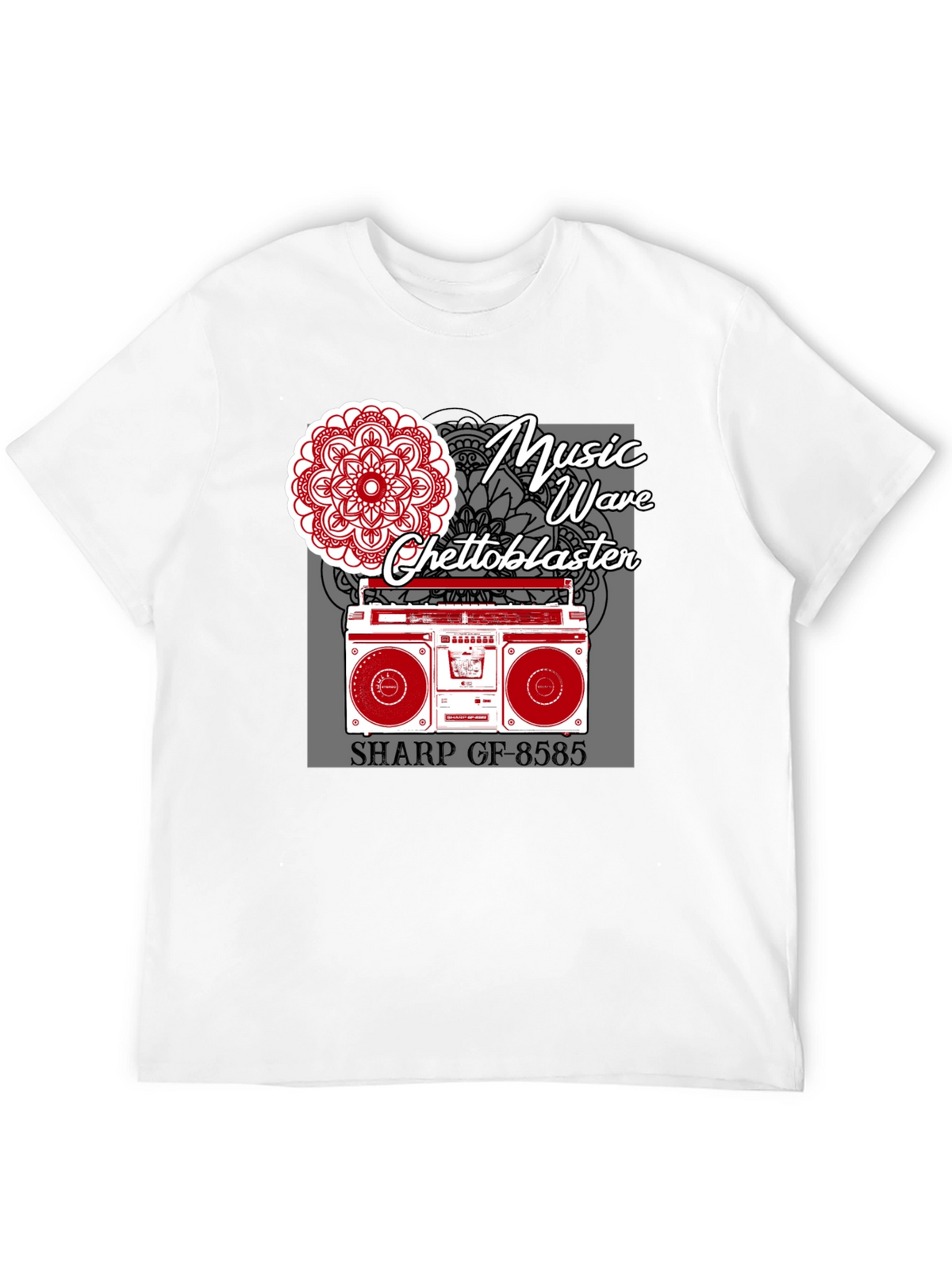 Music Wave Ghetto Blaster Graphic Tee