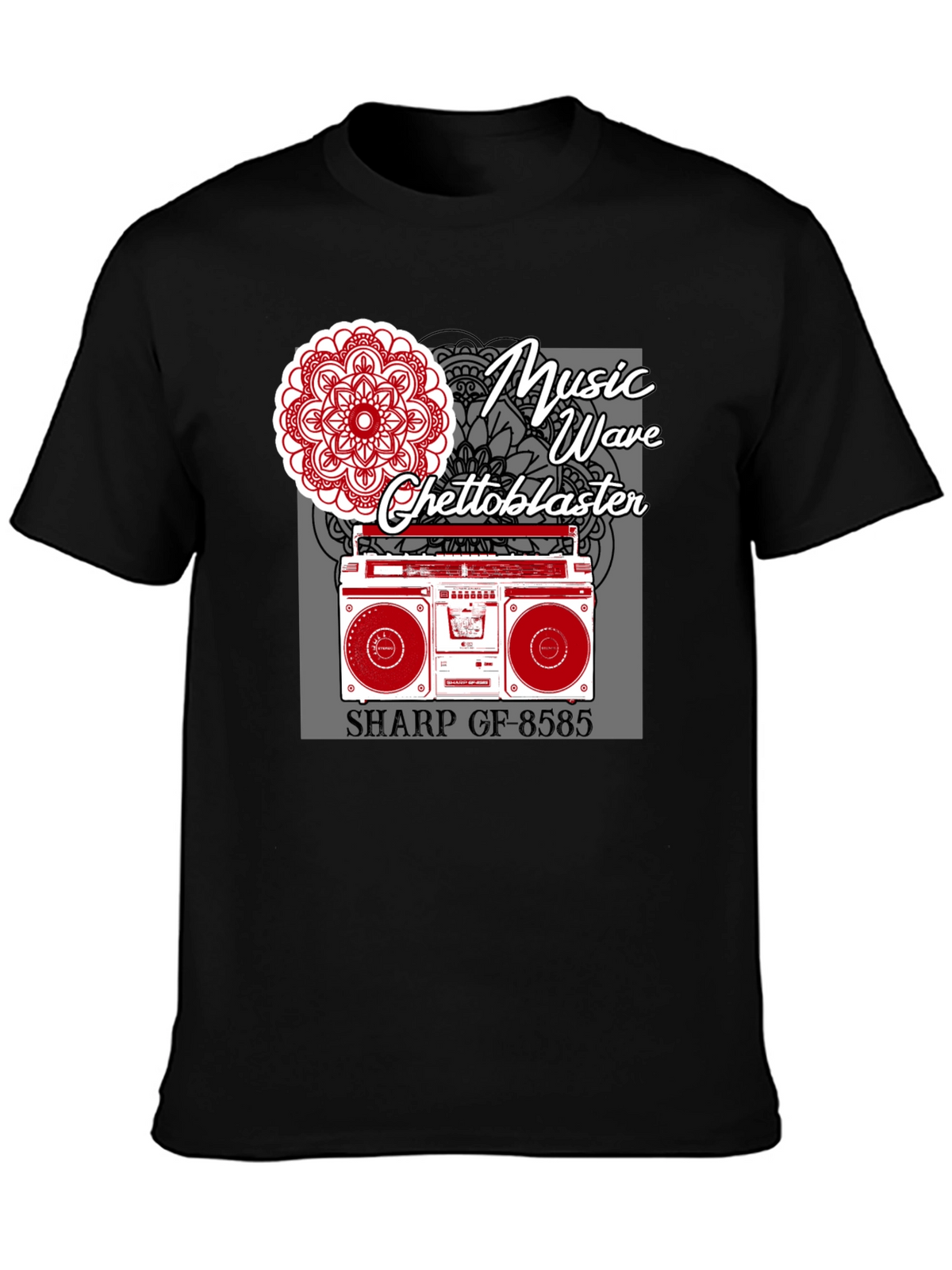 Music Wave Ghetto Blaster Graphic Tee