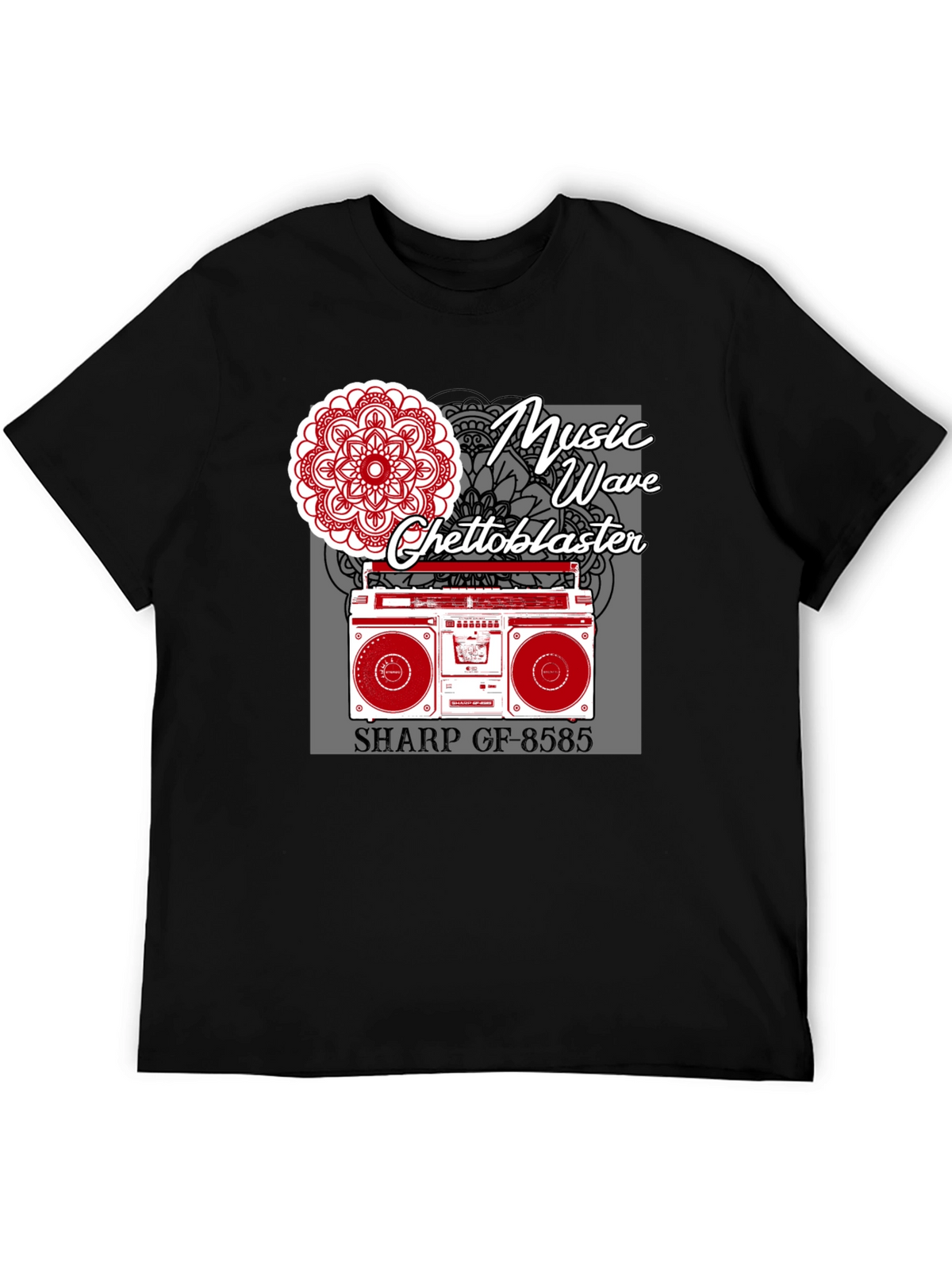 Music Wave Ghetto Blaster Graphic Tee