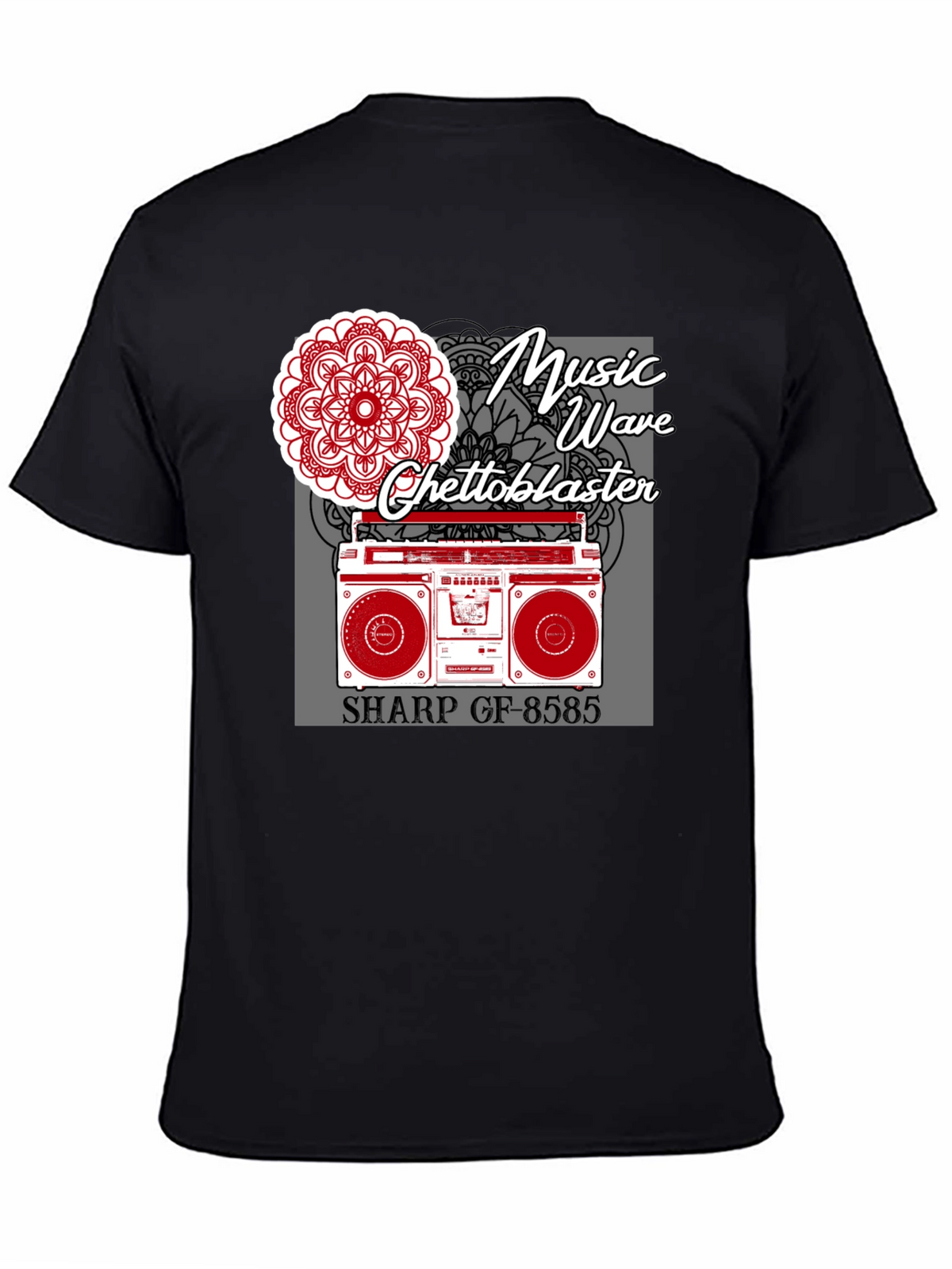 Music Wave Ghetto Blaster Graphic Tee