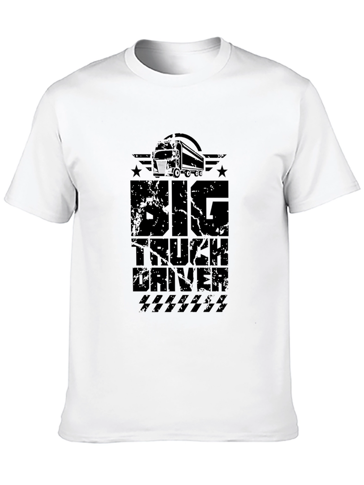 Big Truck Driver Graphic Tee - Black