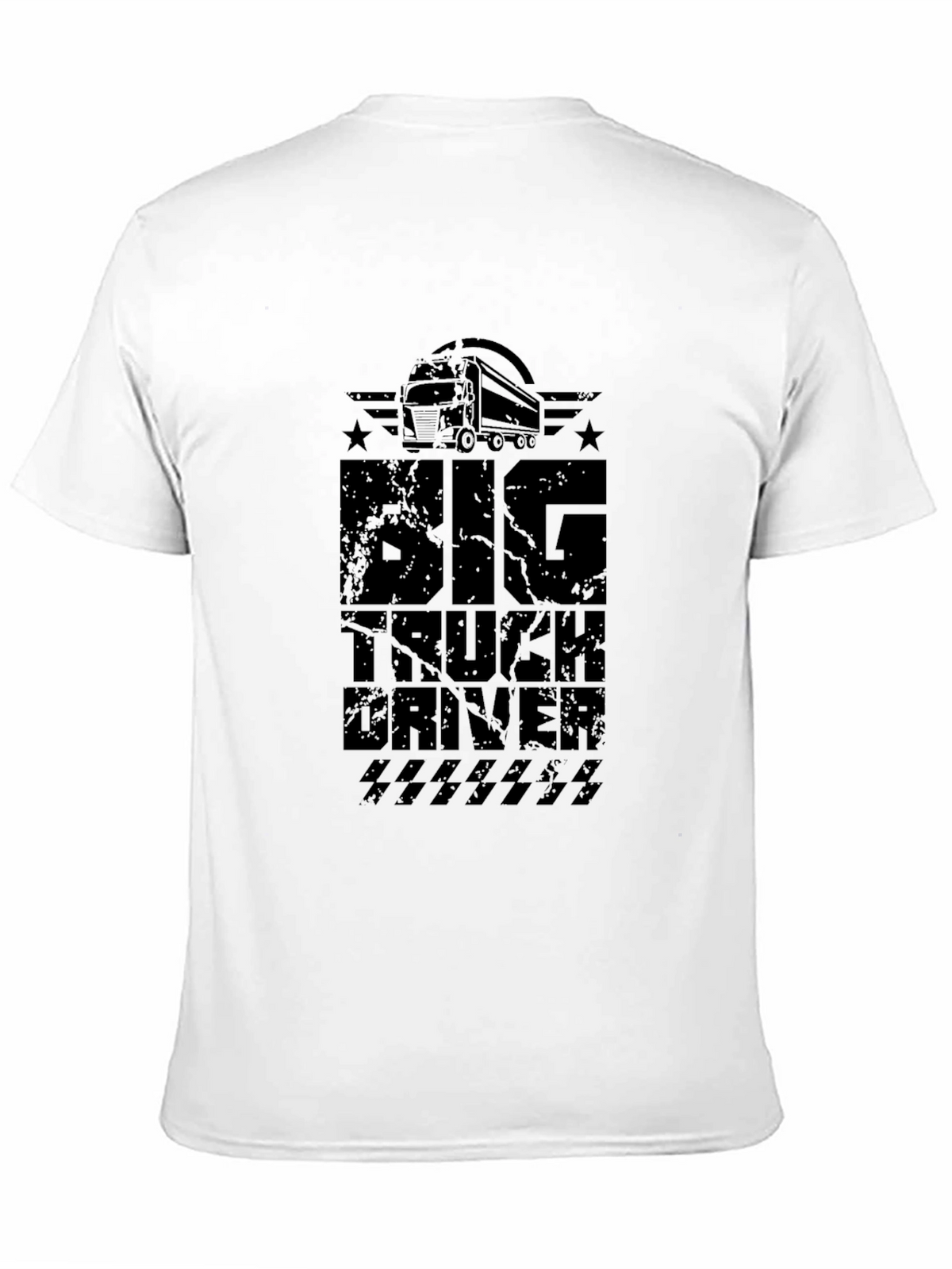 Big Truck Driver Graphic Tee - Black