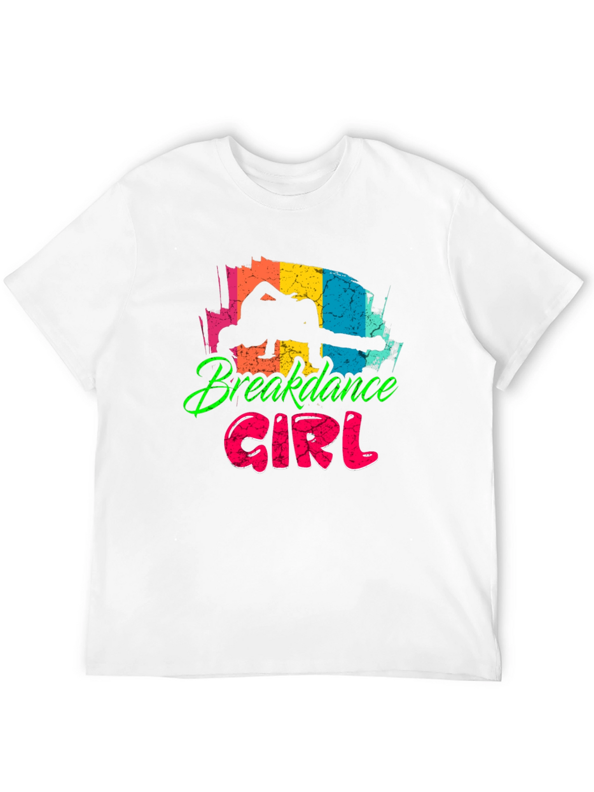 Breakdance Girl Black T-Shirt - Fun Graphic Tee