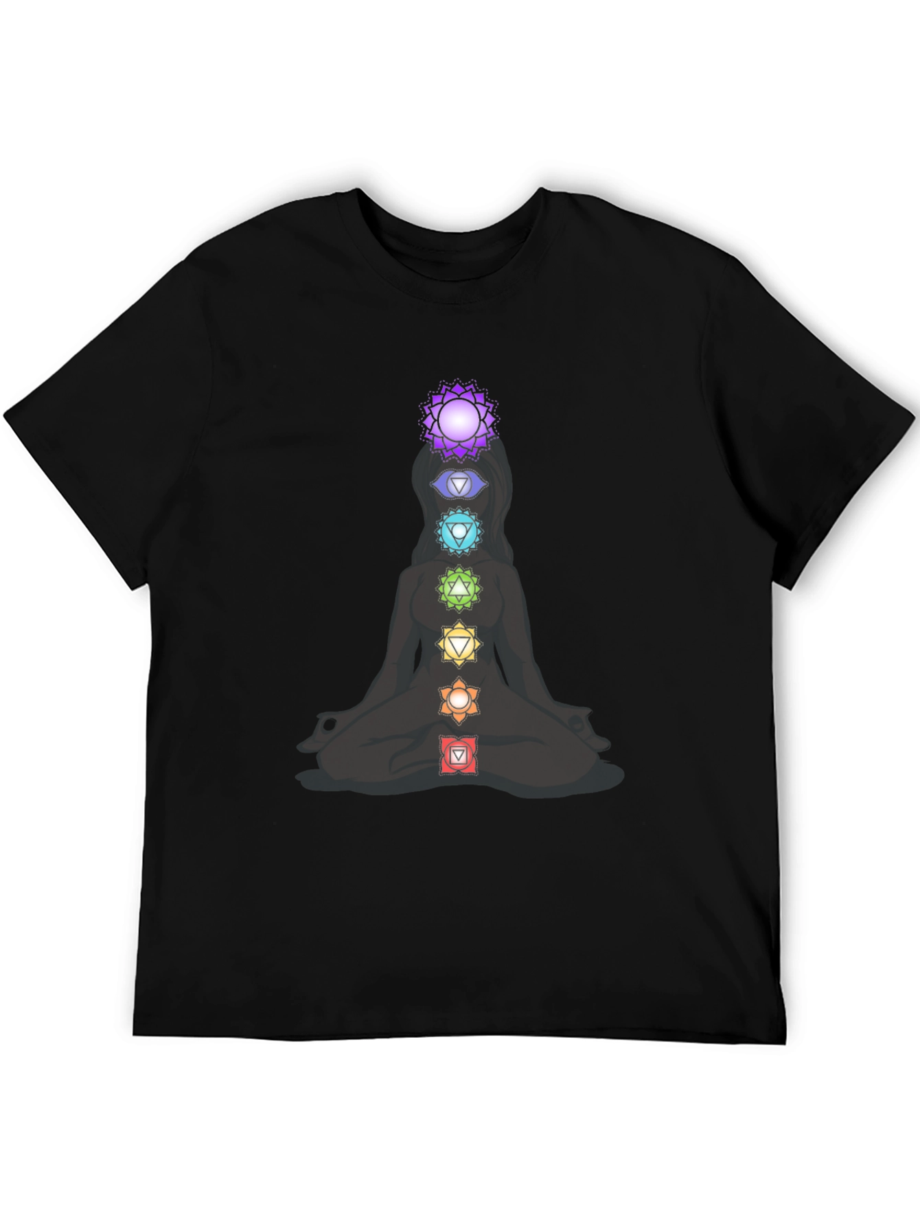 Chakra Meditation T-Shirt - Spiritual Design