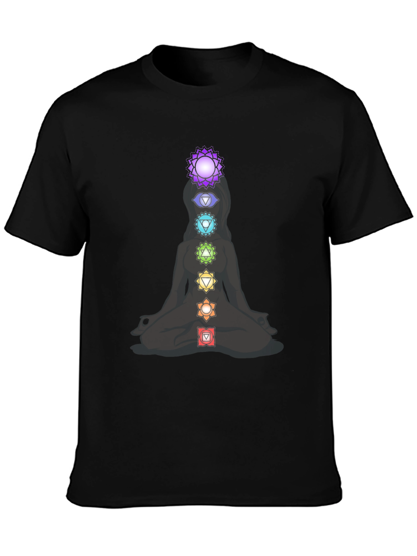 Chakra Meditation T-Shirt - Spiritual Design