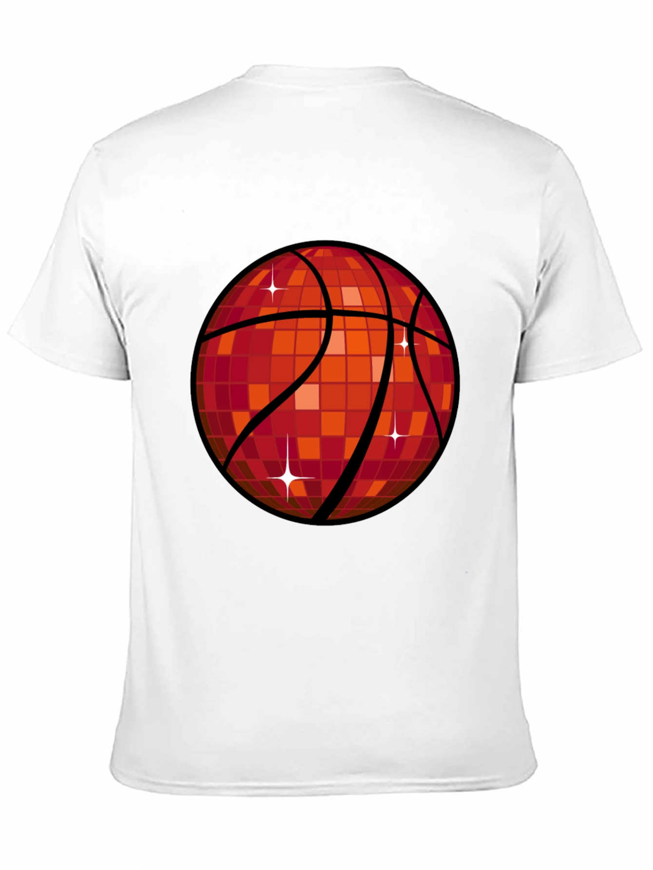 Disco Basketball Graphic T-Shirt - Mens Black Tee