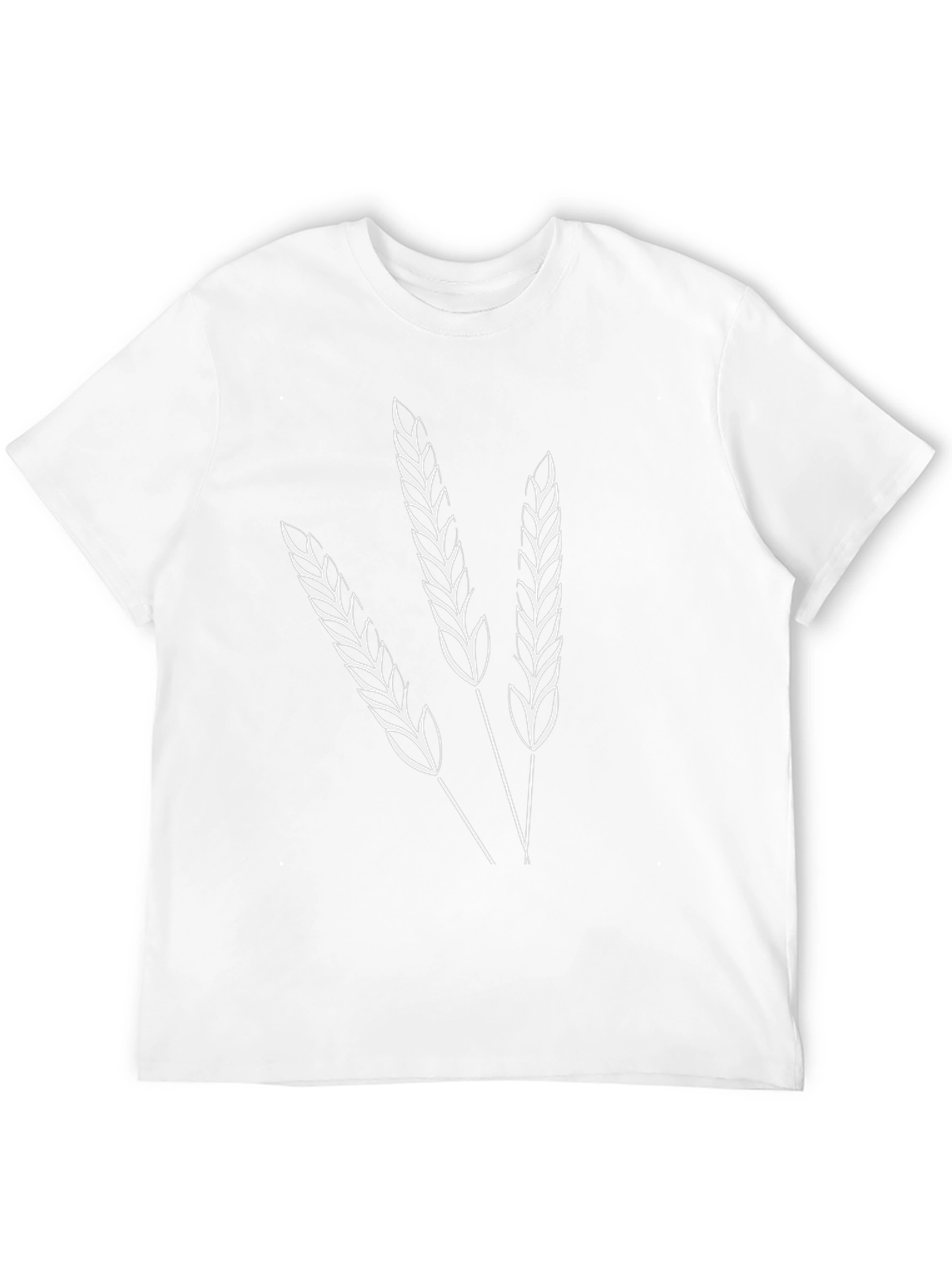 Wheat Stalk Graphic Black T-Shirt