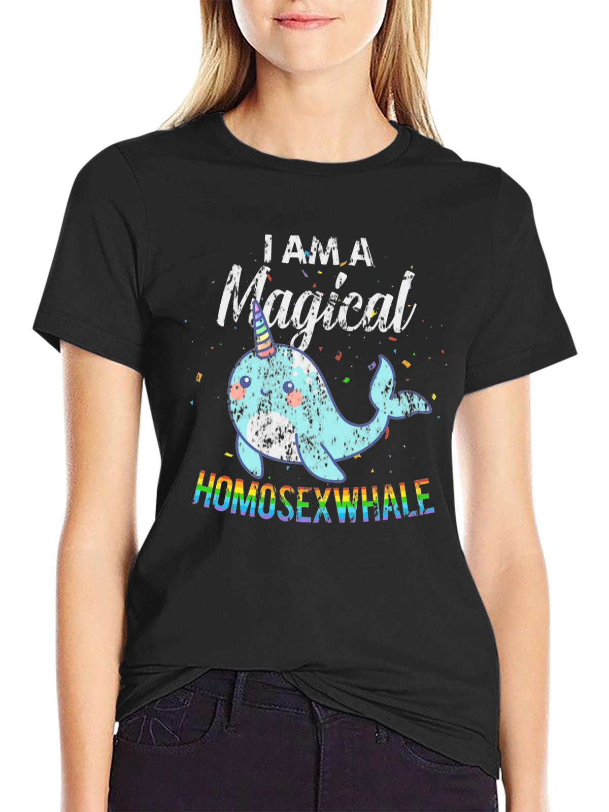 Magical Homosexwhale Graphic Tee