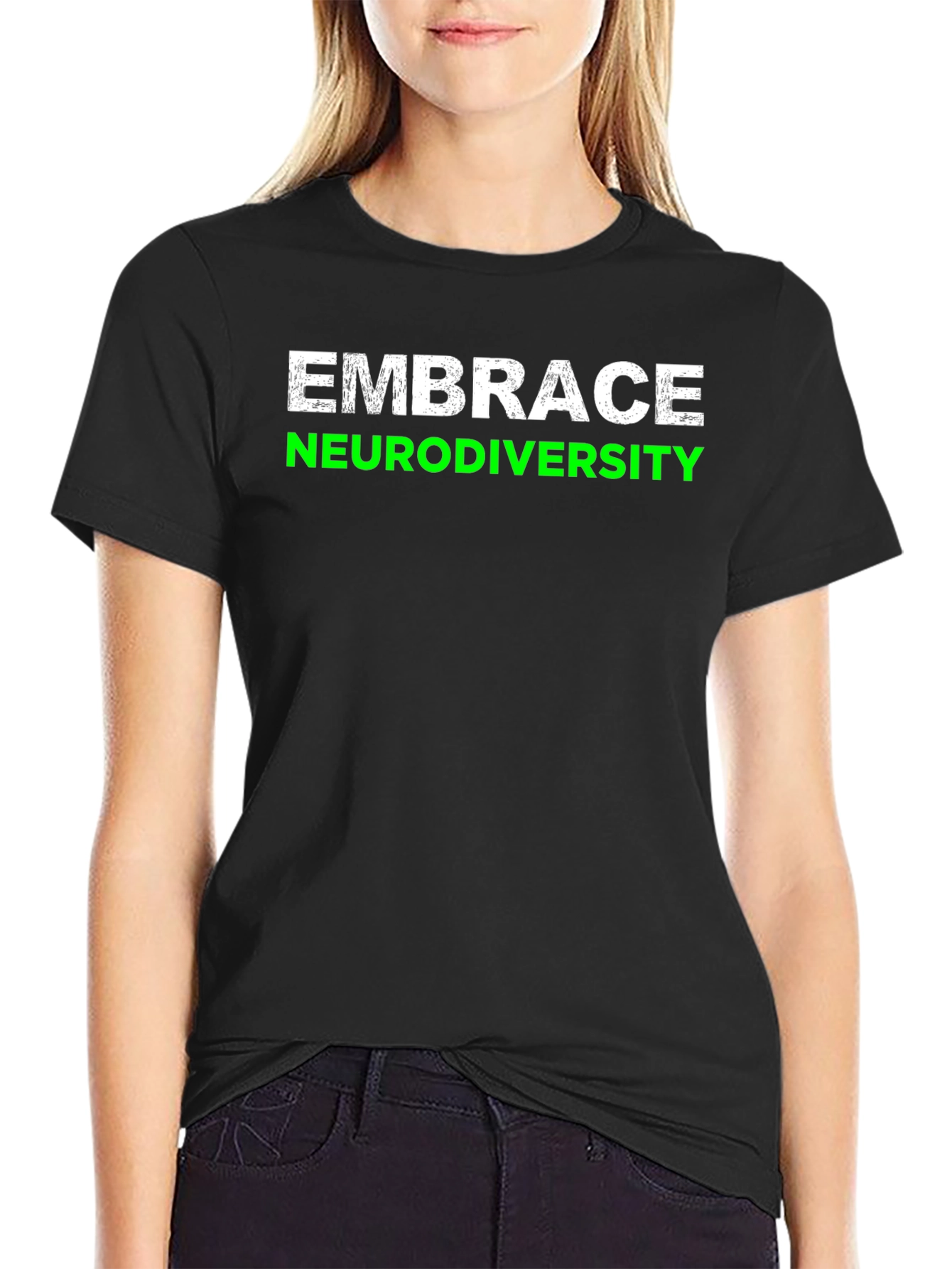 Embrace Neurodiversity Tee - Black