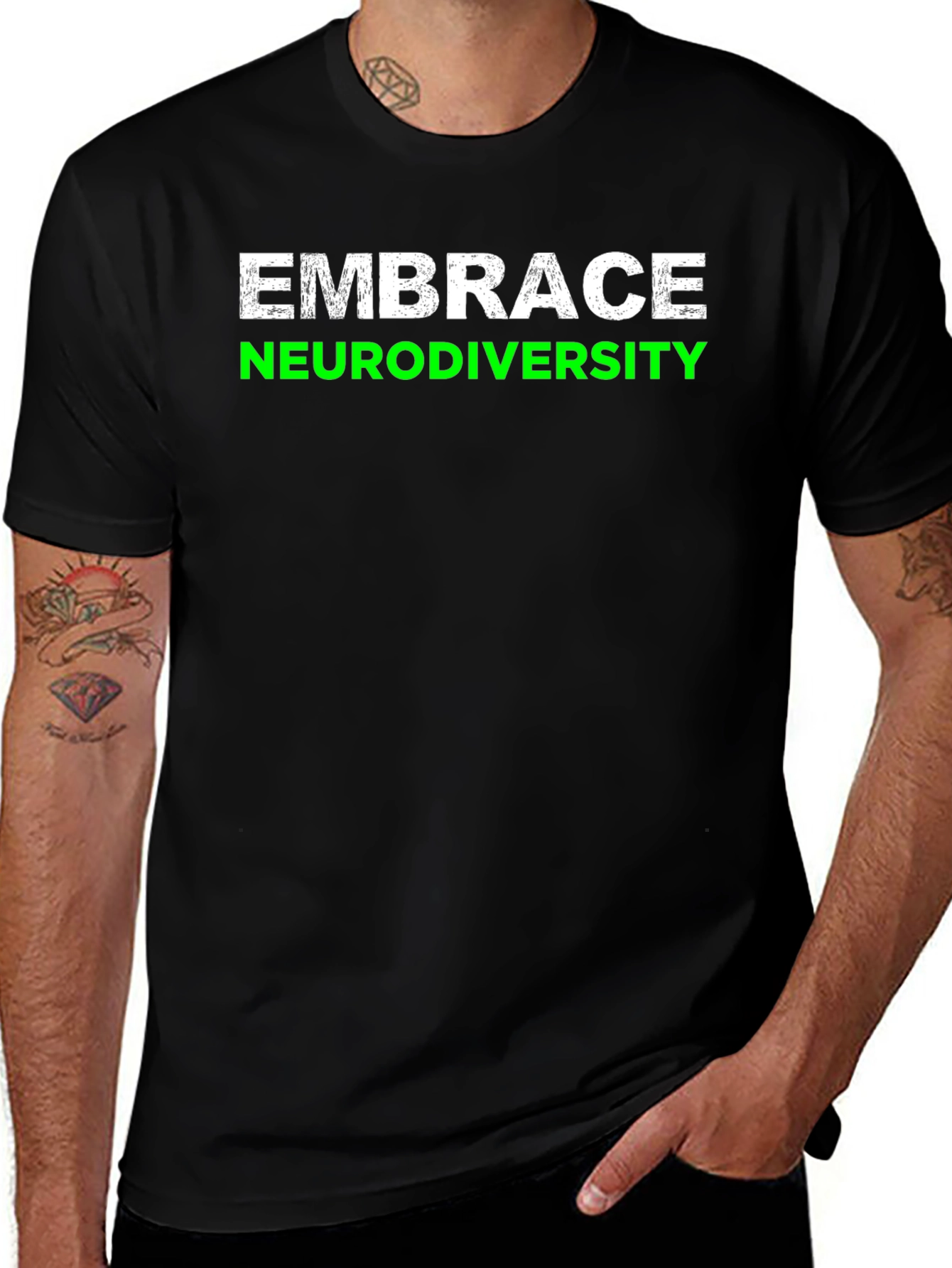 Embrace Neurodiversity Tee - Black
