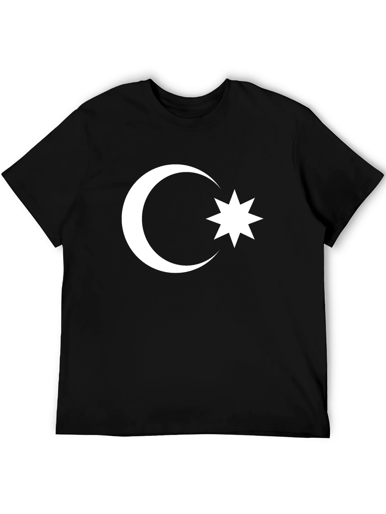 Azerbaijan Flag T-Shirt - Crescent Moon & Star