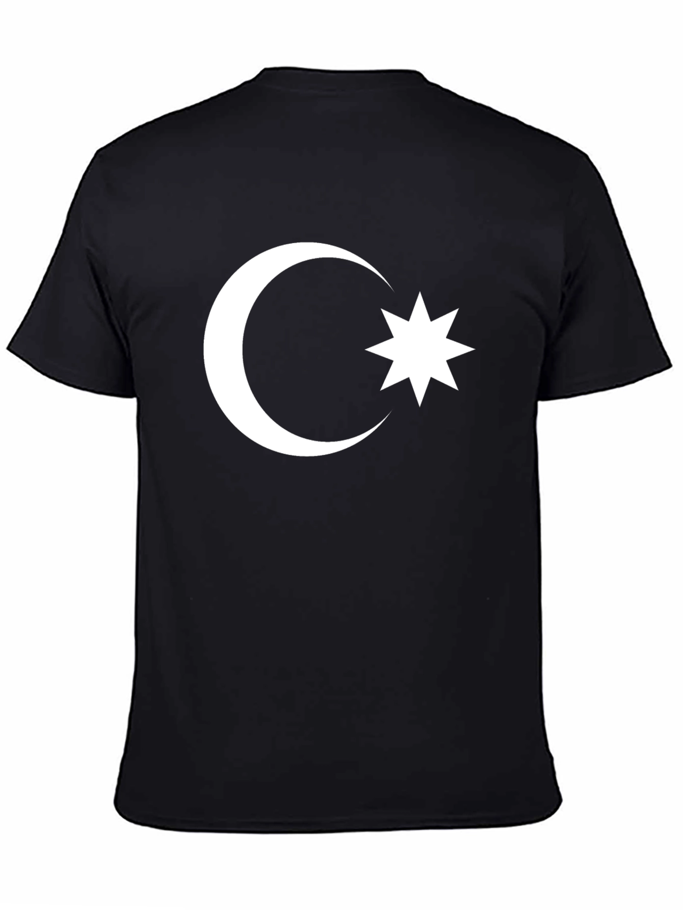 Azerbaijan Flag T-Shirt - Crescent Moon & Star