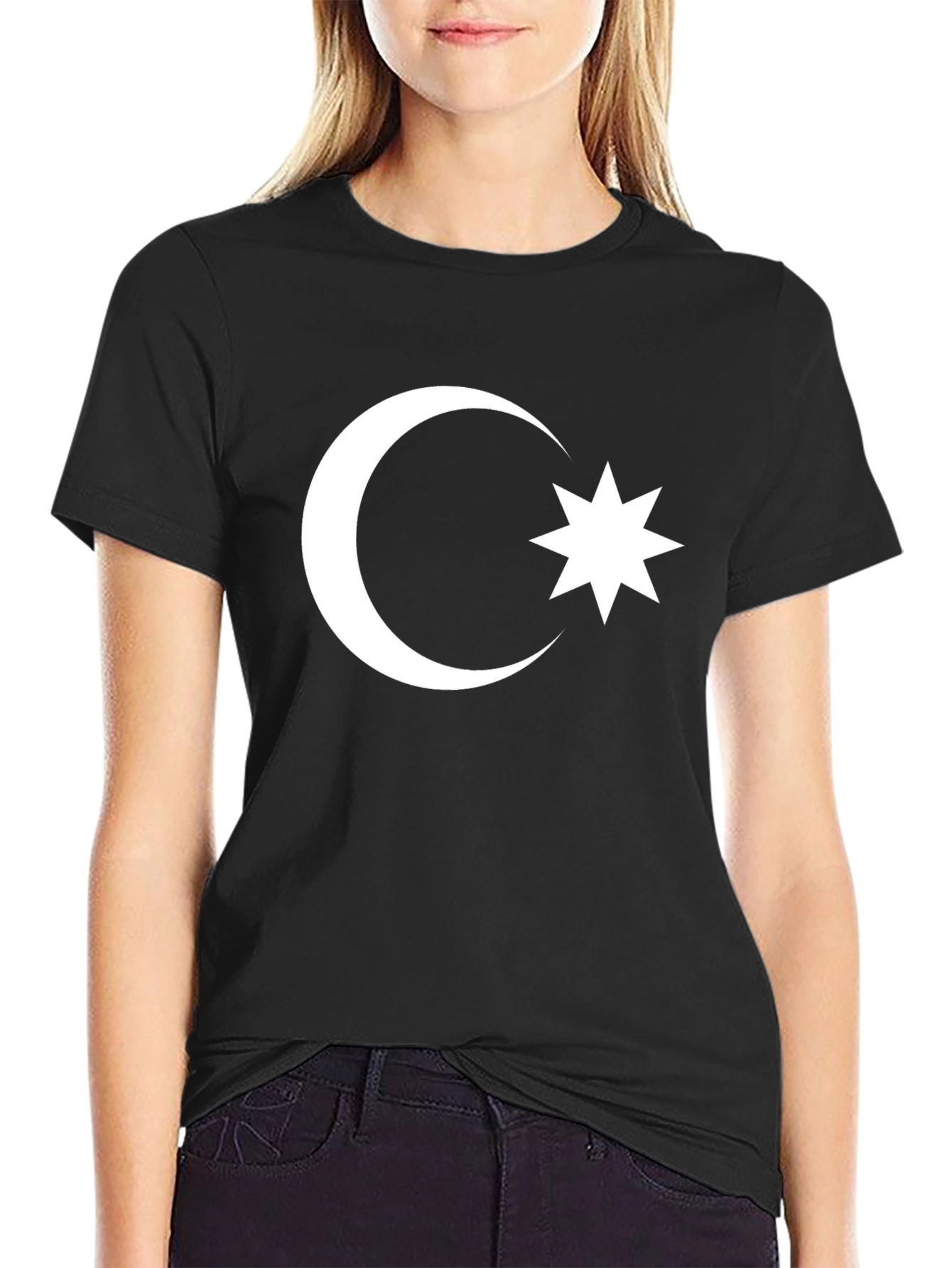Azerbaijan Flag T-Shirt - Crescent Moon & Star