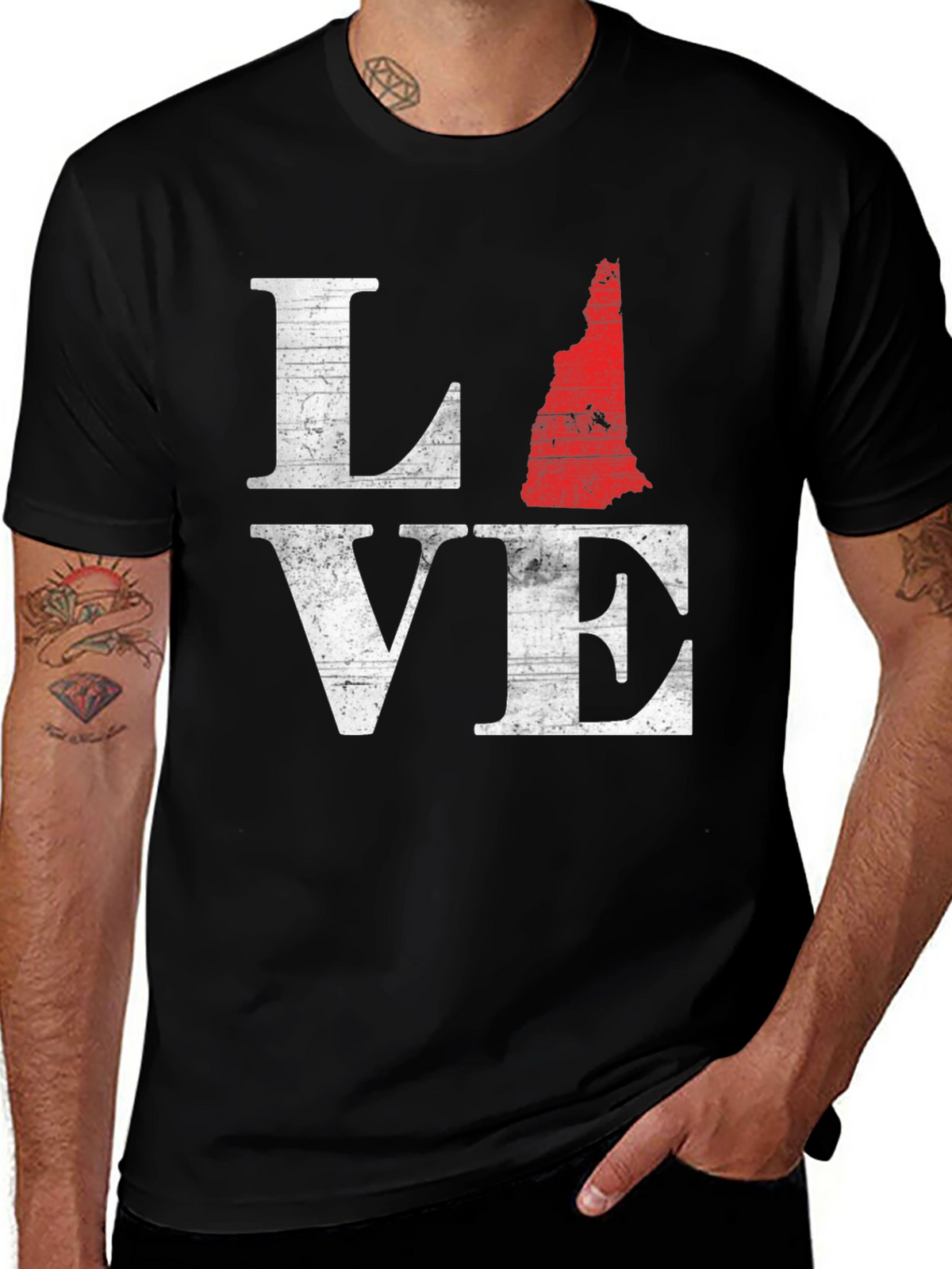 Love New Hampshire State Pride T-Shirt