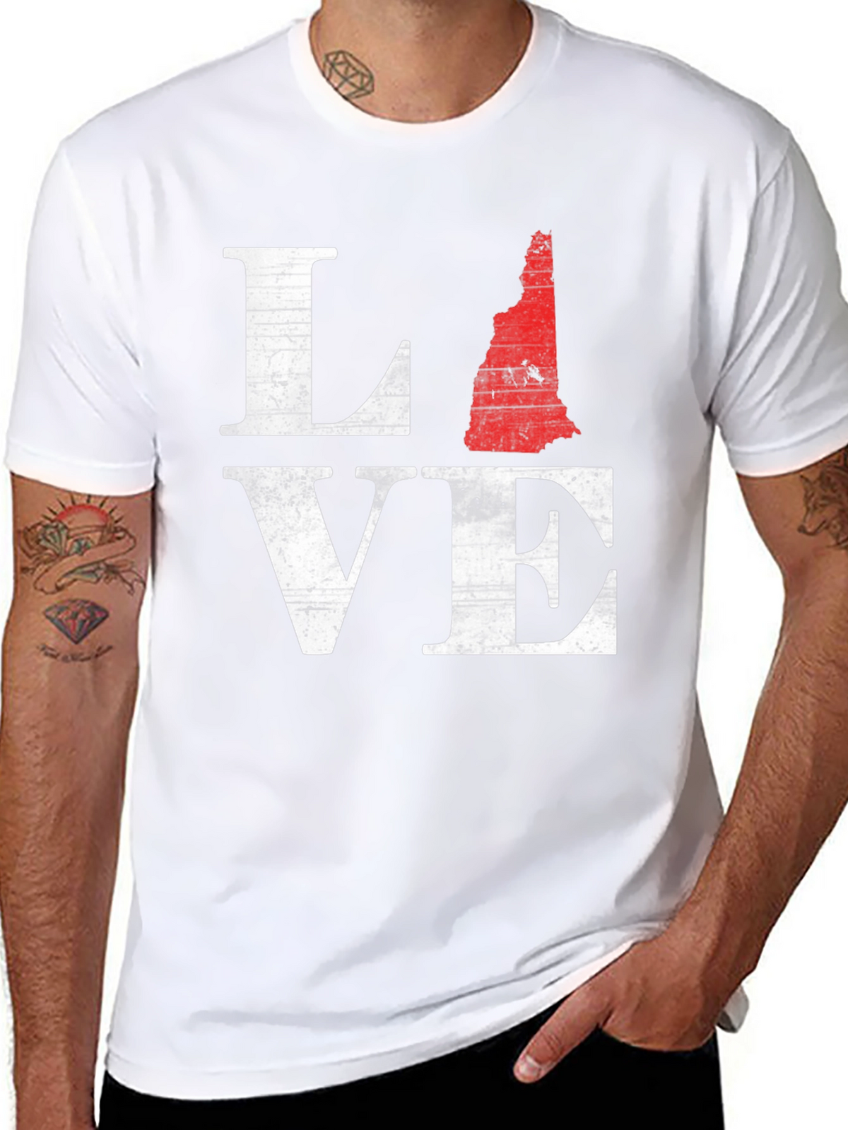 Love New Hampshire State Pride T-Shirt