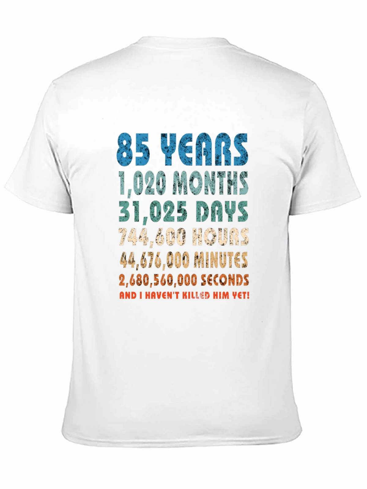 Funny 85th Birthday T-Shirt: Time Calculation