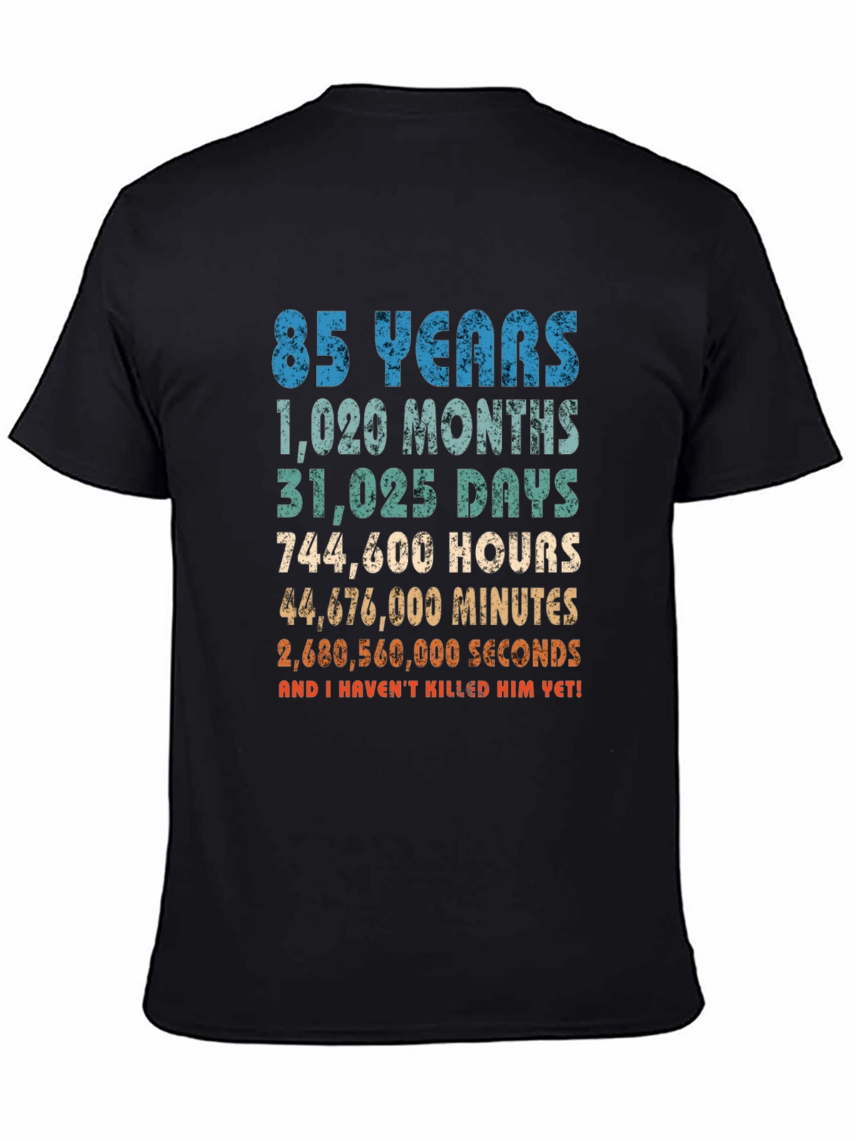 Funny 85th Birthday T-Shirt: Time Calculation