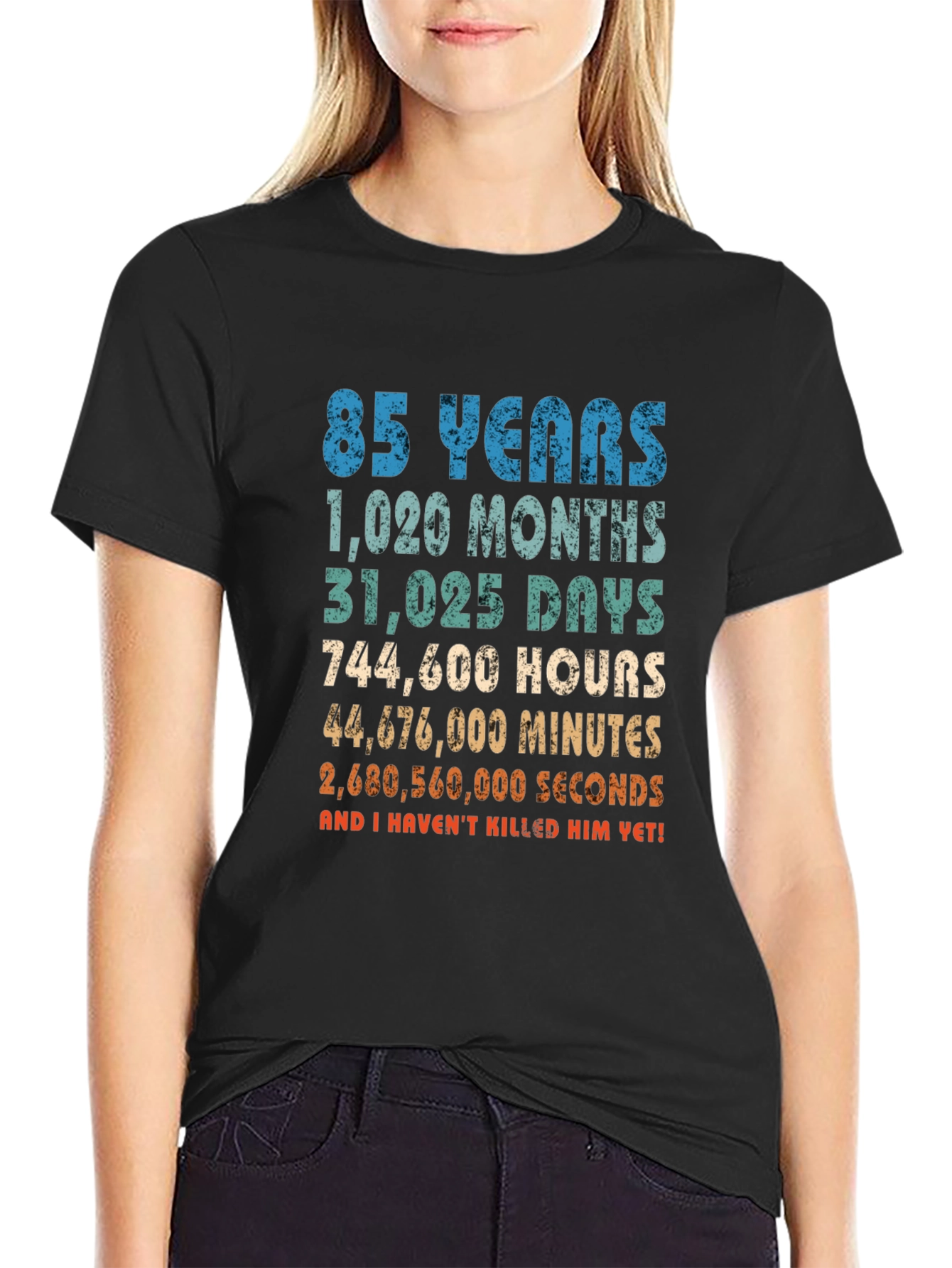 Funny 85th Birthday T-Shirt: Time Calculation