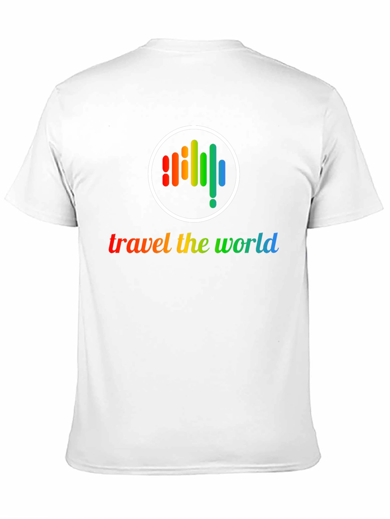 Travel the World Rainbow Graphic T-Shirt