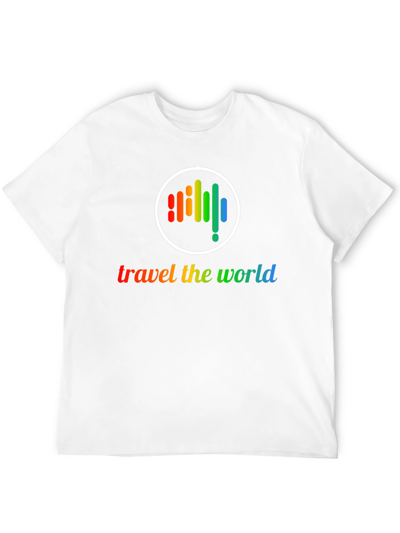 Travel the World Rainbow Graphic T-Shirt