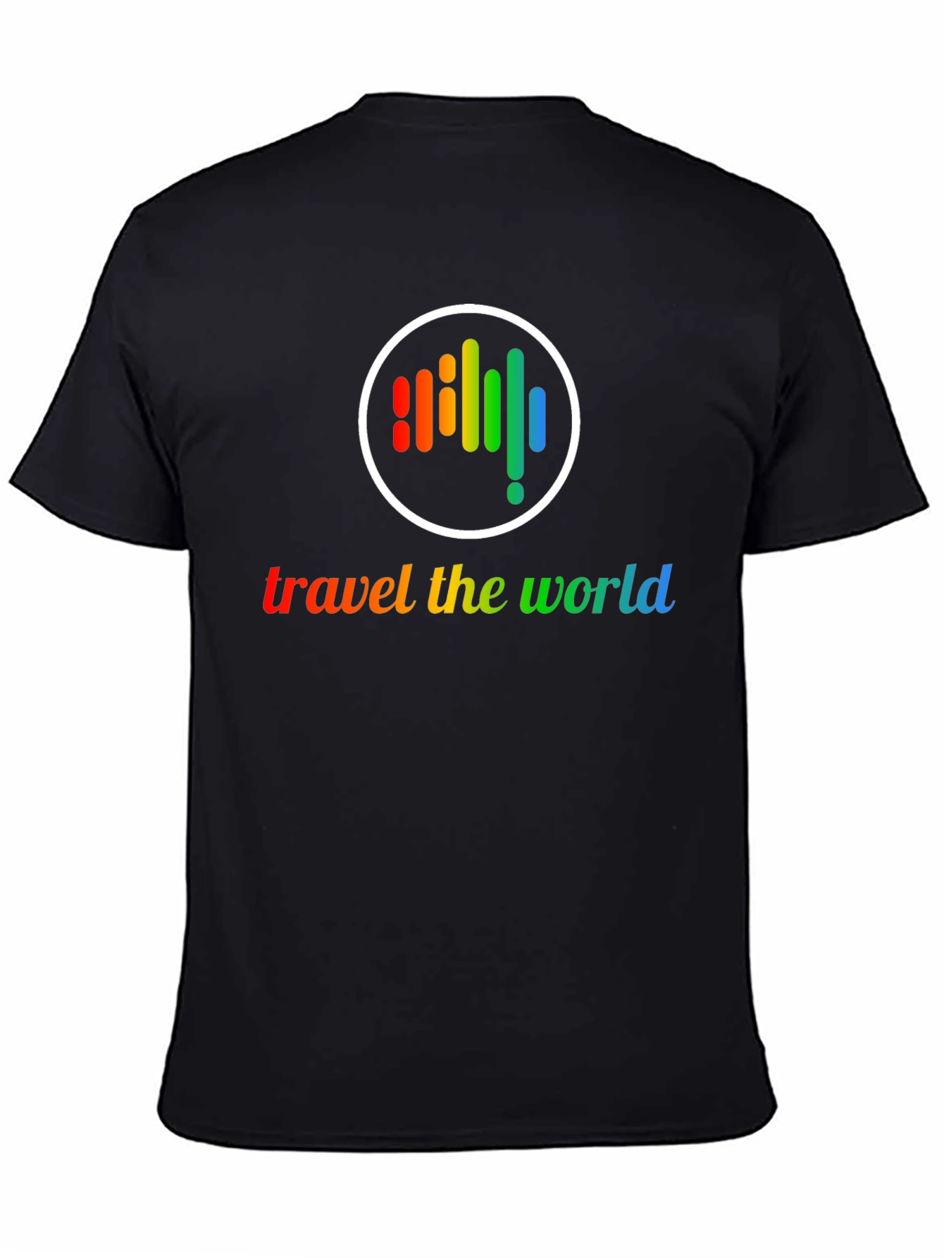 Travel the World Rainbow Graphic T-Shirt