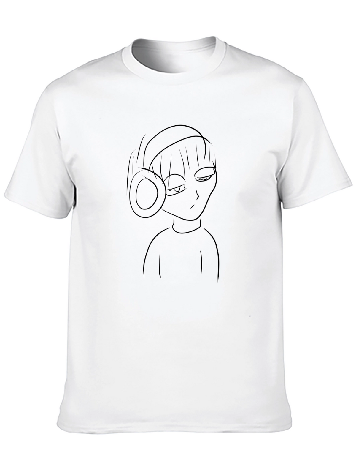 Headphone Character Black Tee