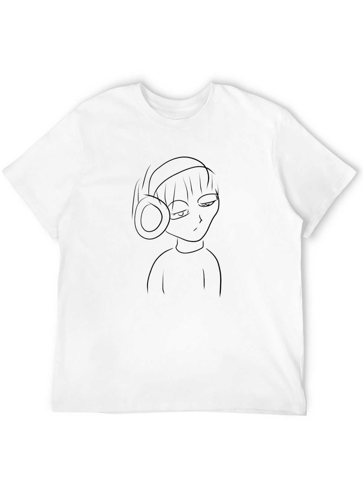 Headphone Character Black Tee
