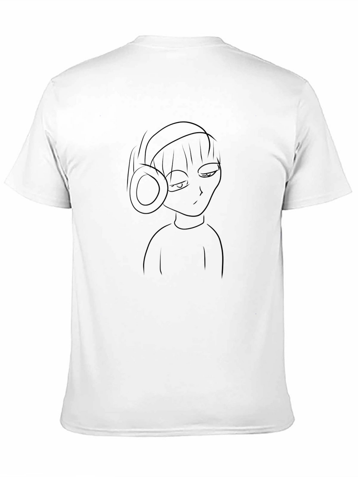 Headphone Character Black Tee