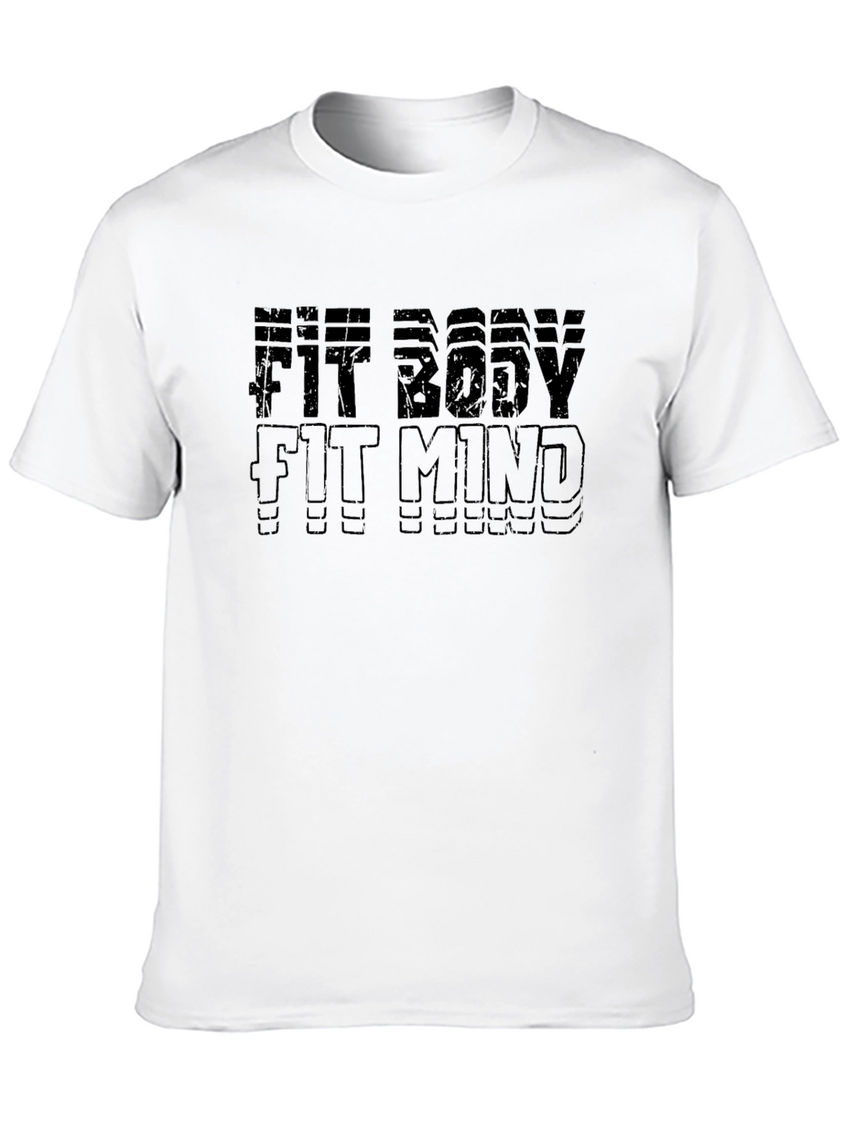 Fit Body Fit Mind Graphic T-Shirt - Motivational Tee