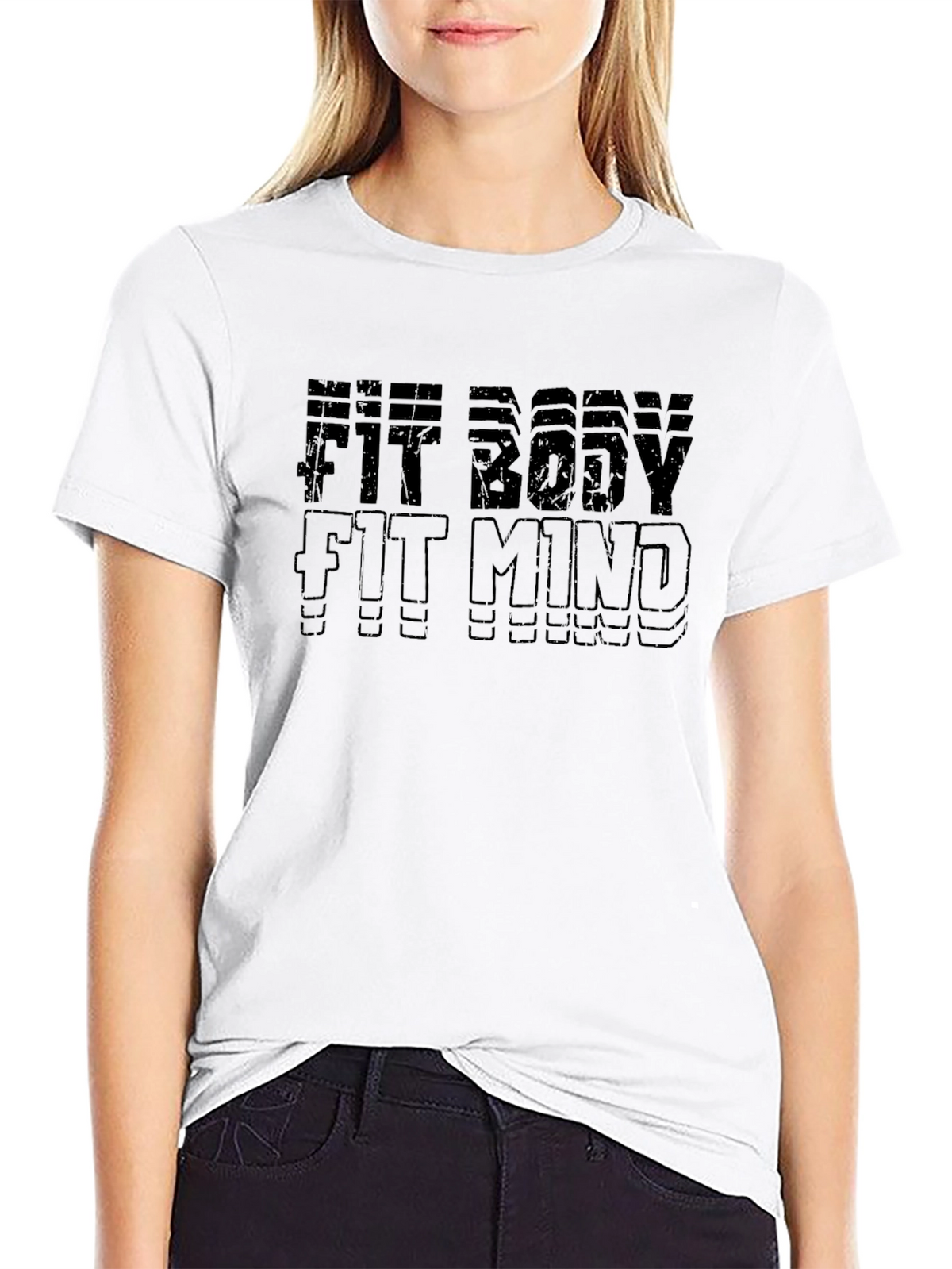 Fit Body Fit Mind Graphic T-Shirt - Motivational Tee