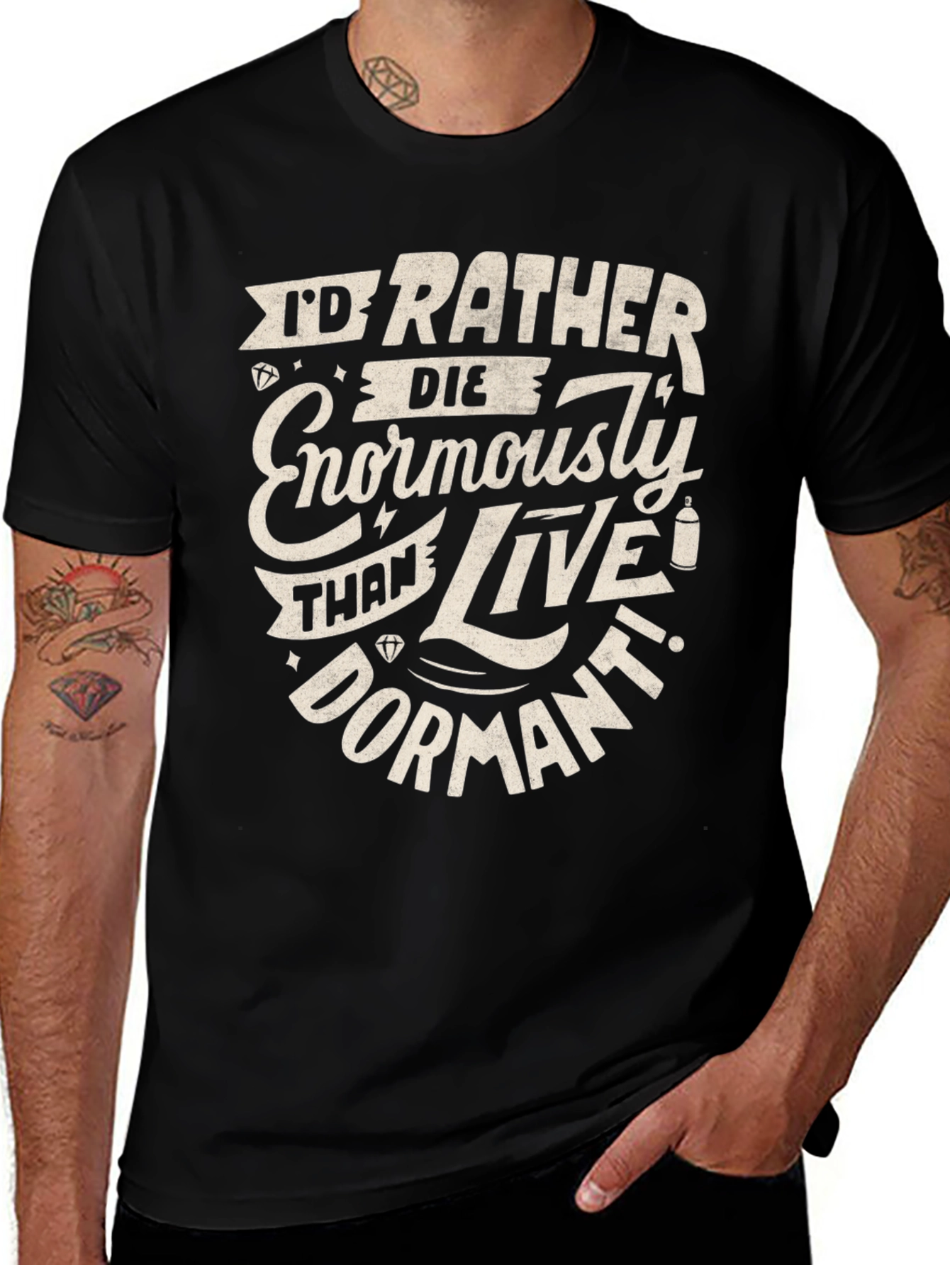 Die Enormously T-Shirt - Bold Graphic Tee