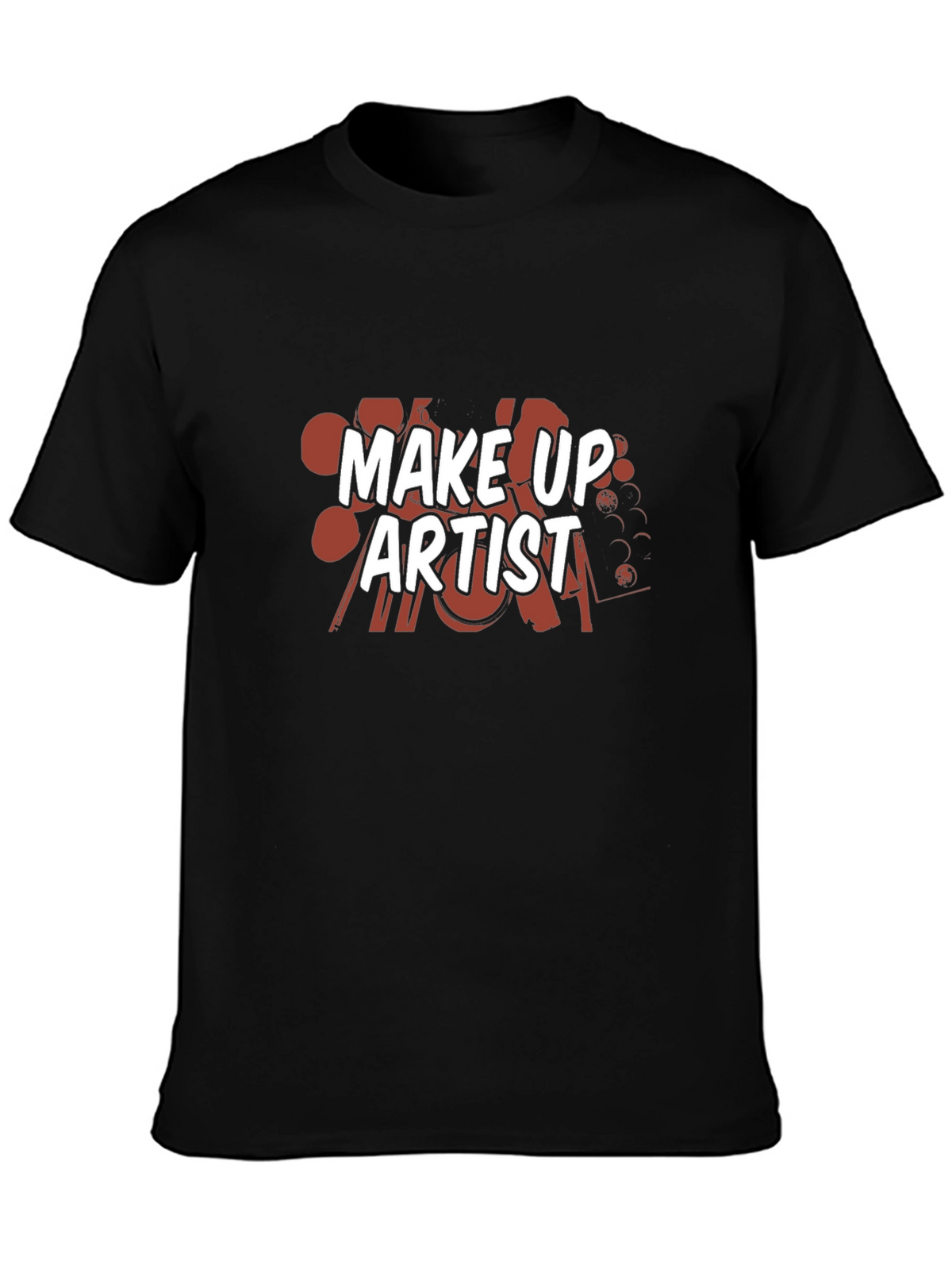 Make Up Artist Graphic T-Shirt - Black