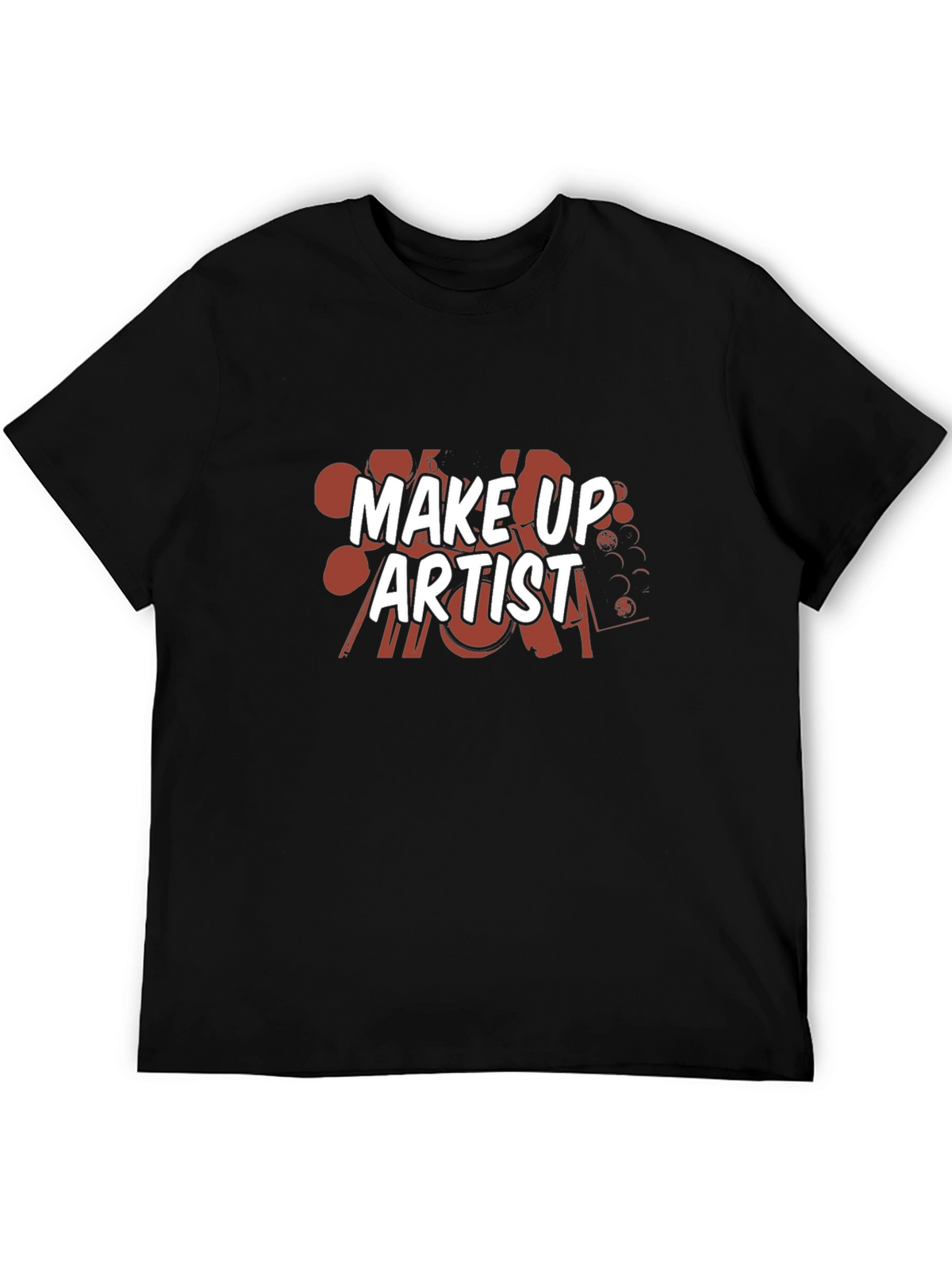 Make Up Artist Graphic T-Shirt - Black