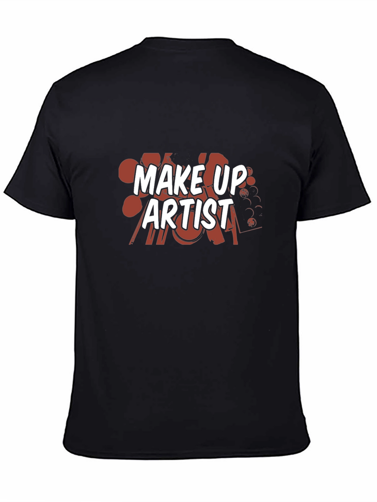 Make Up Artist Graphic T-Shirt - Black
