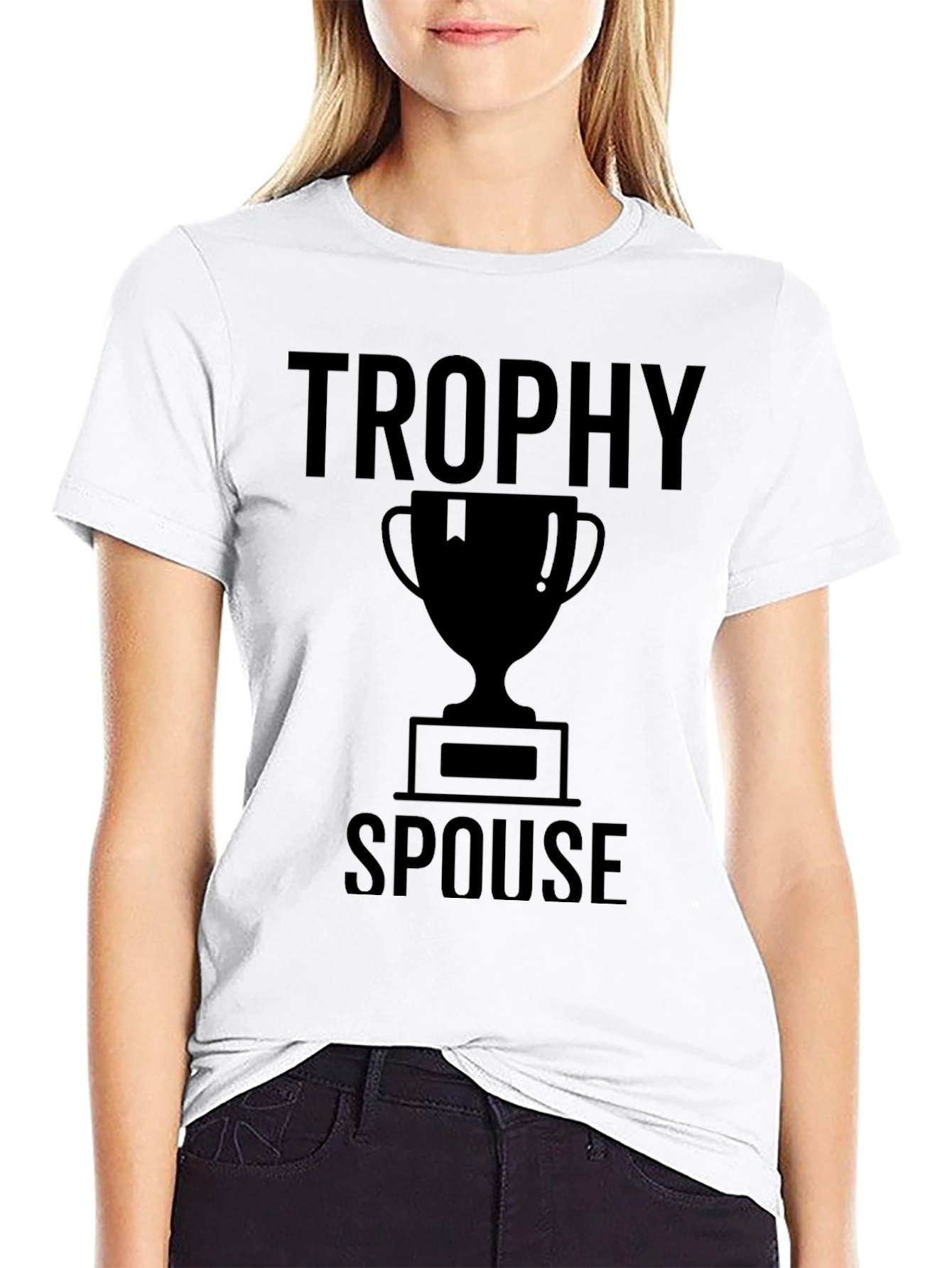 Trophy Spouse Graphic T-Shirt - Novelty Tee